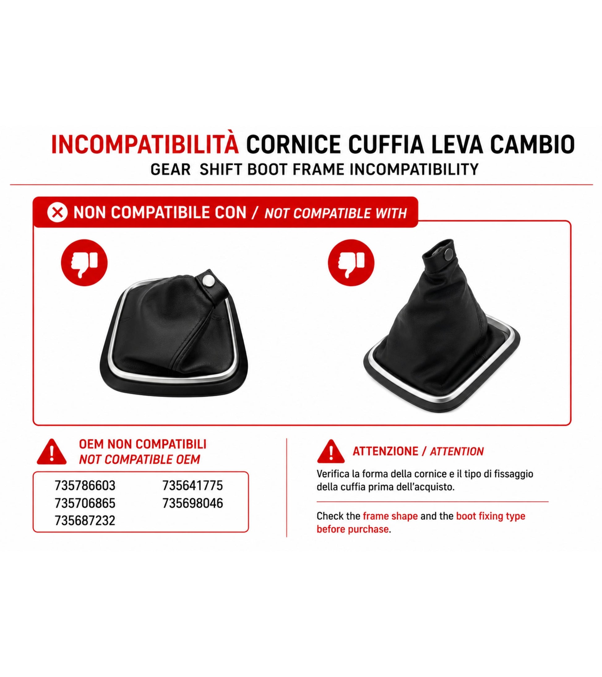 Kit Cornice Esterna Argento Grigio Satinato e Ghiera Ritenzione per Cuffia Leva Cambio Compatibile con Fiat Tipo 356 357 358 dal 2015 OEM 735624491