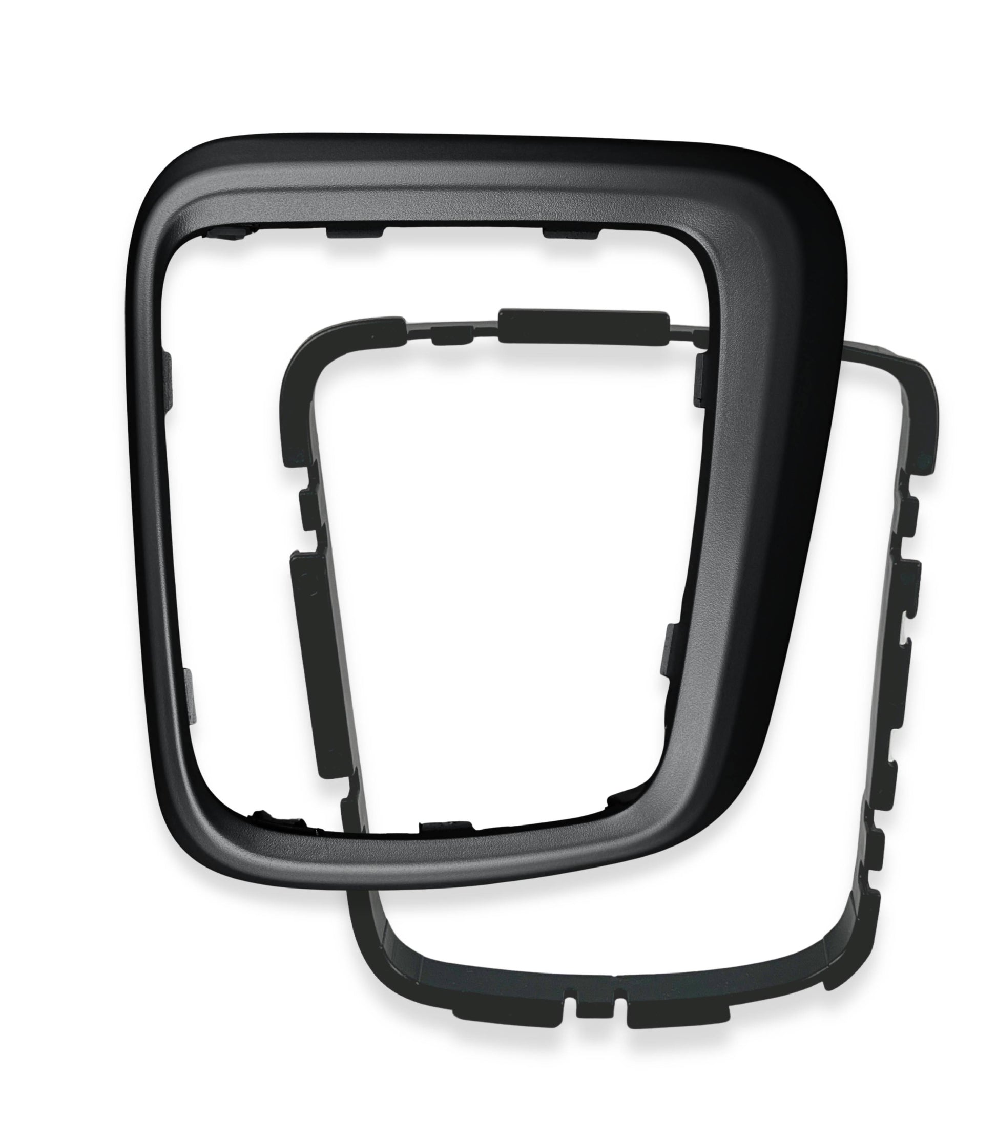 Kit Cornice Esterna Telaio Nero Satinato e Ghiera di Ritenzione per Cuffia Leva Cambio Compatibile con Fiat Tipo 356 357 358 dal 2015 OEM 735624491