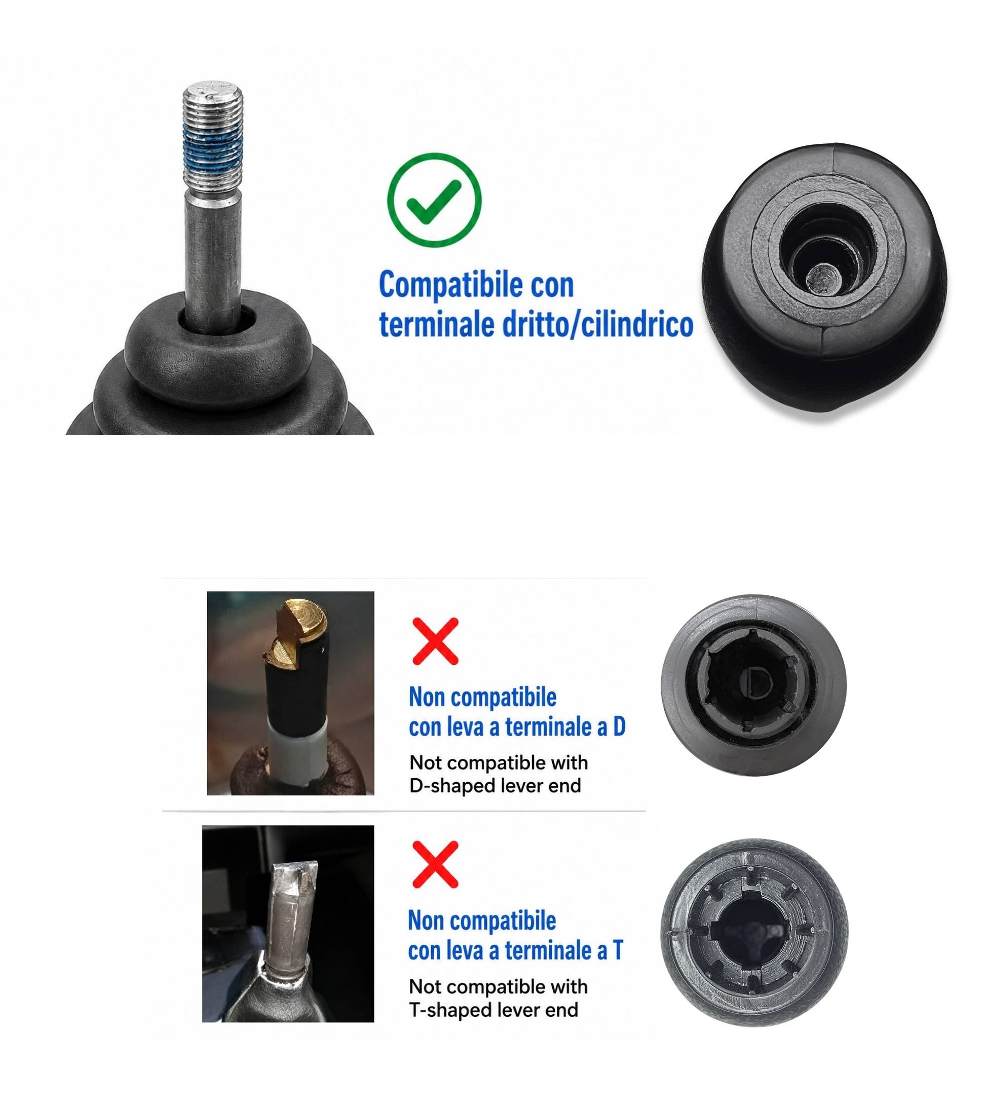 Pomello Cambio 5 Marce Compatibile con Suzuki Splash EX 2008-2012 Filettato, foro con diametro 12mm Placca Cromata Argento solo per Leva Cilindrica