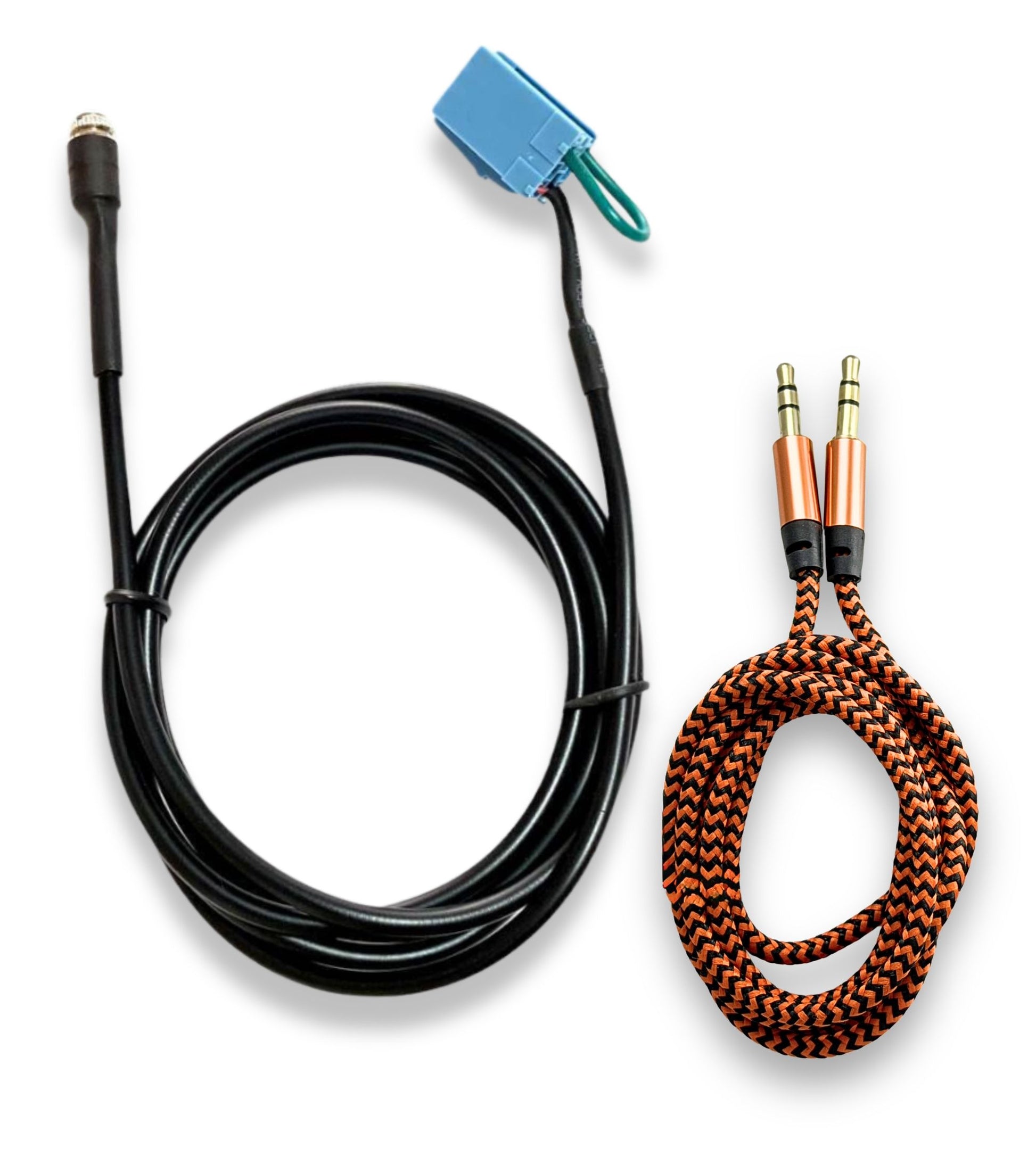 Cavo Aux Femmina con Ponticello per Radio Delphi Bosch No Source Available Compatibile con Fiat Punto 500 Lancia Ypsilon + Cavo Nylon Jack Maschio