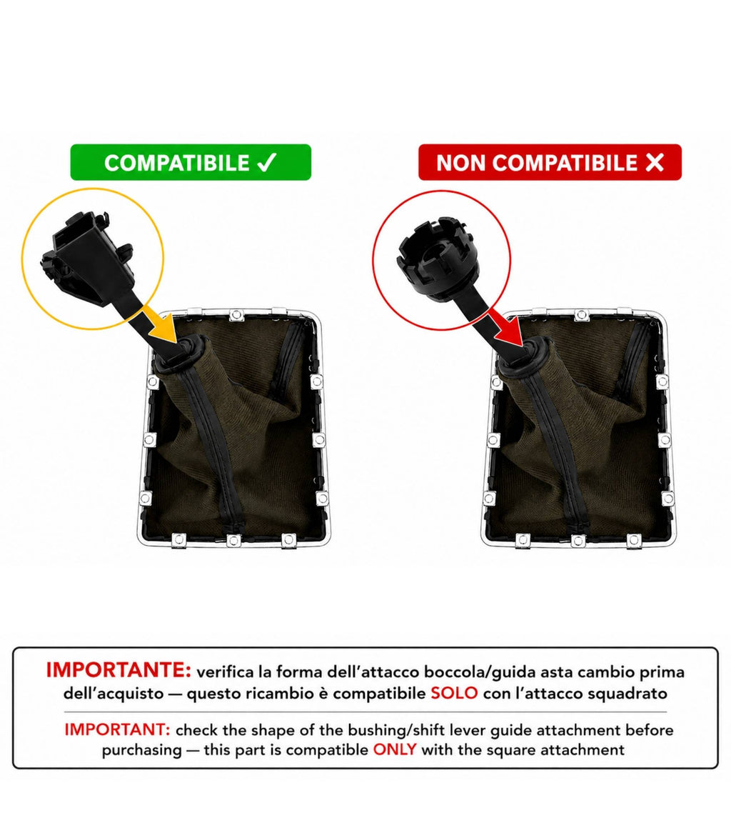 Kit Pomello Cambio 6 Marce Cuffia Compatibile con Opel Astra H 2004-2012 Completo di Supporto Leva Cambio Boccola Superiore OEM 8026651283 8026651202