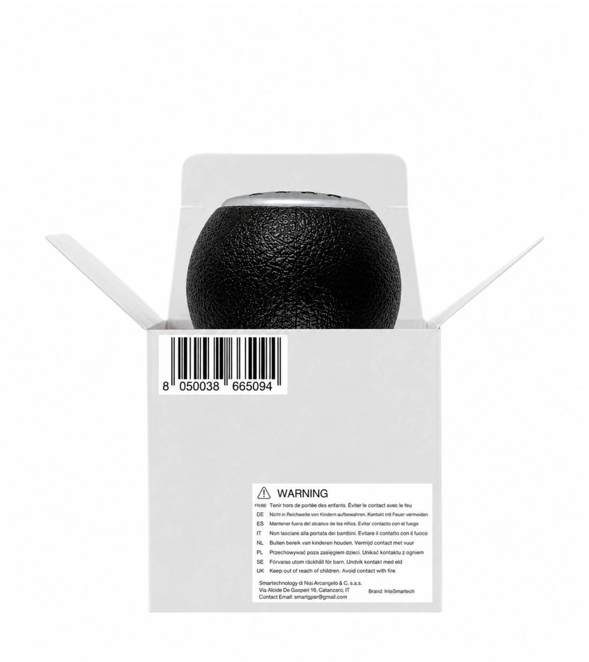 Pomello per Leva Cambio 6 Marce Compatibile con Suzuki SX4 2006-2015 Serie 1 Filettatura in Metallo, Retromarcia Basso Destra, Nero con Placca Opaca