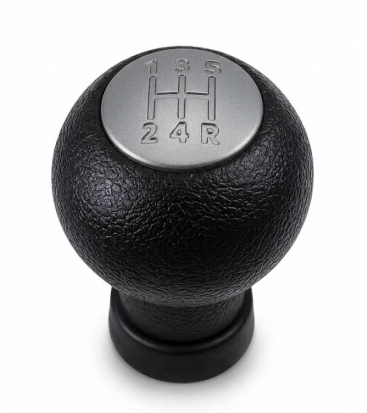 Pomello Cambio 5 Marce Compatibile con Suzuki Splash EX 2008-2012 Filettato, foro con diametro 12mm Placca Grigia solo per Leva Cilindrica