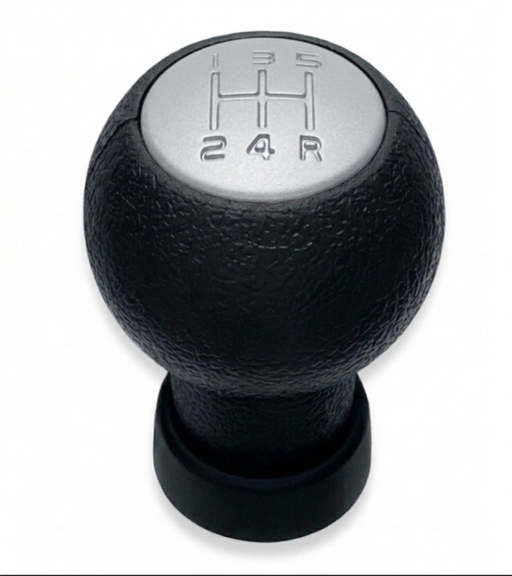 Pomello Cambio 5 Marce Compatibile con Suzuki Splash EX 2008-2012 Filettato, foro con diametro 12mm Placca Grigia solo per Leva Cilindrica