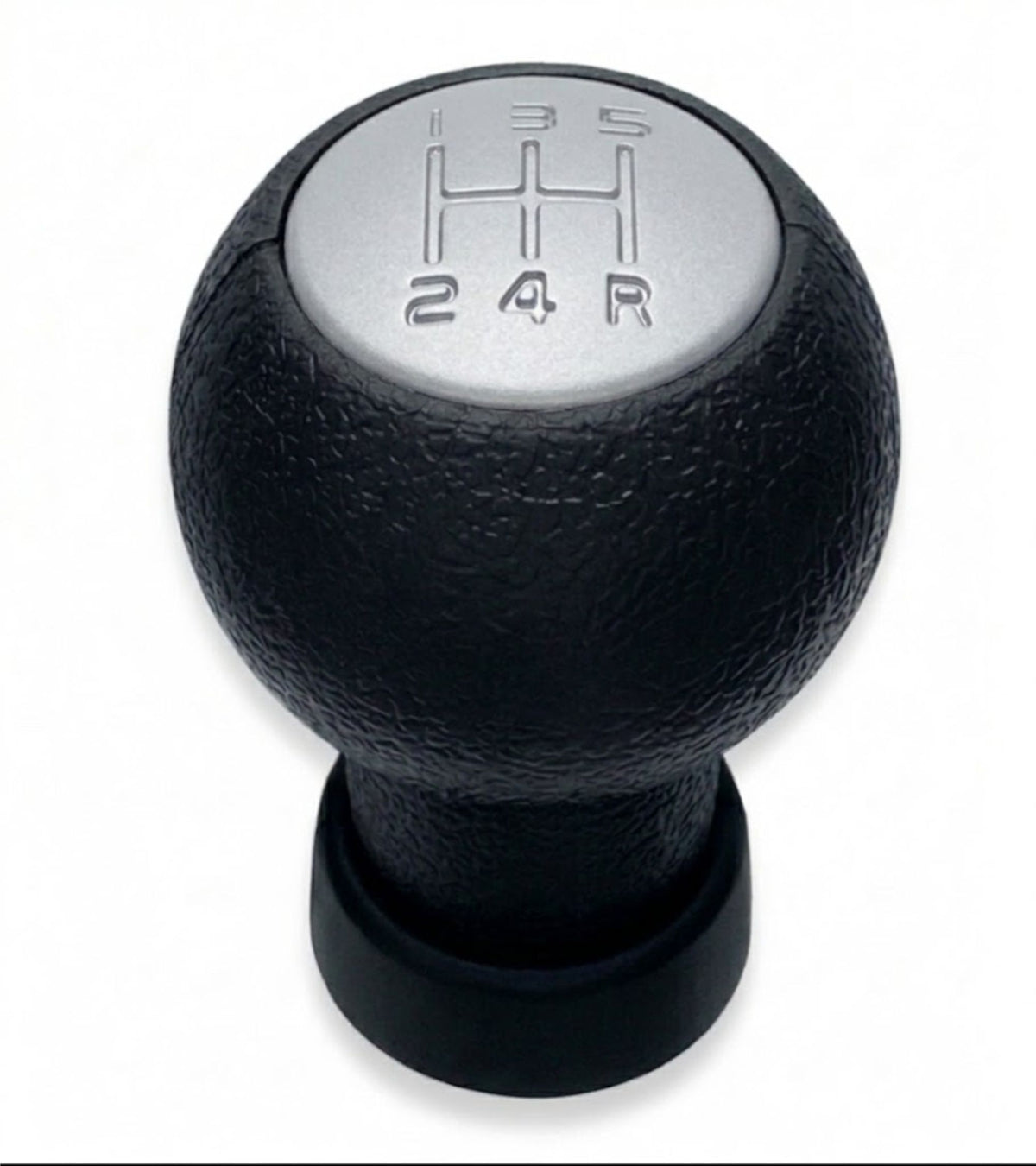 Pomello Cambio 5 Marce Compatibile con Suzuki Splash EX 2008-2012 Filettato, foro con diametro 12mm Placca Grigia solo per Leva Cilindrica