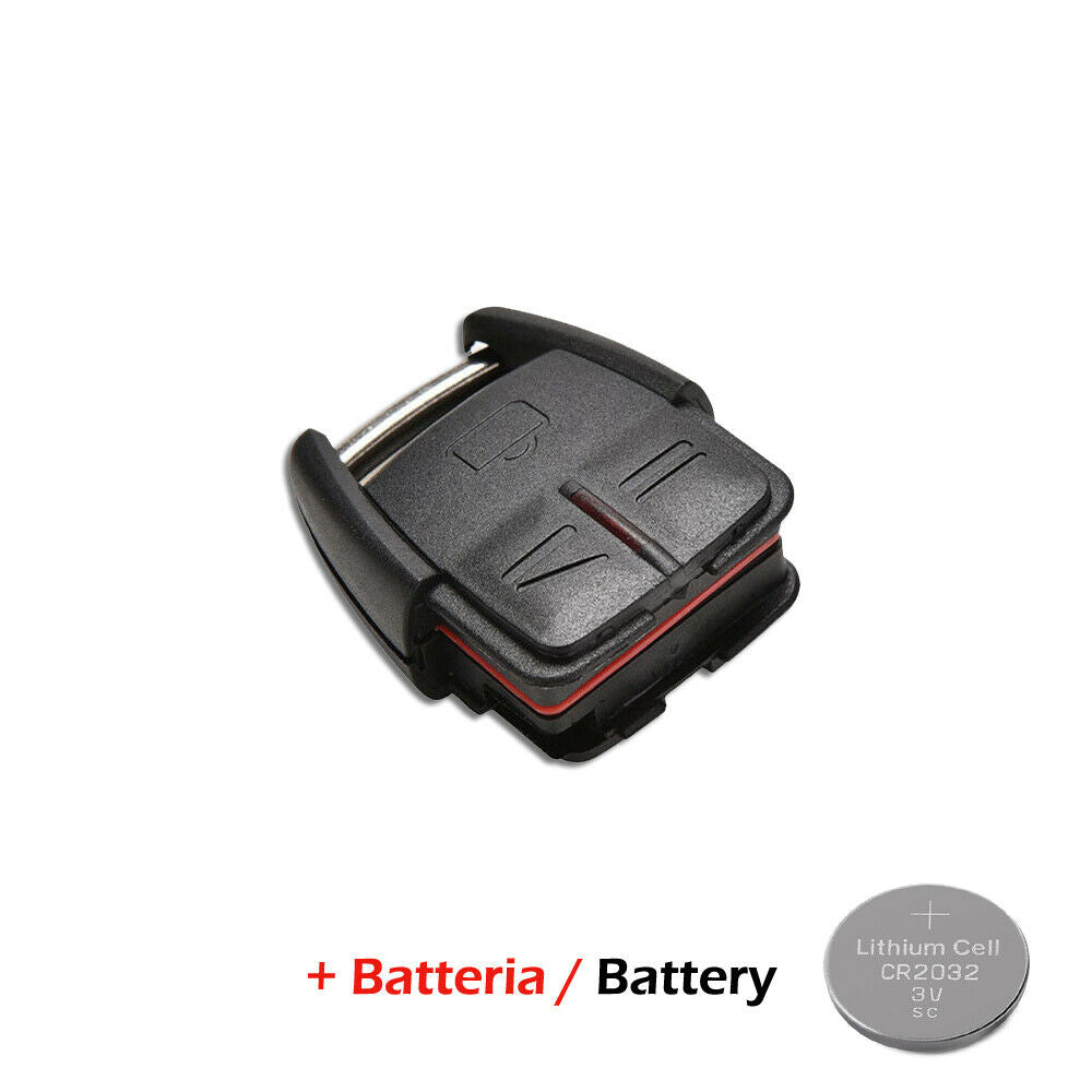 Cover Guscio Scocca e Batteria per Chiave Telecomando 3 Tasti Compatibile con Opel Astra G, Zafira A, Vectra C, Omega B