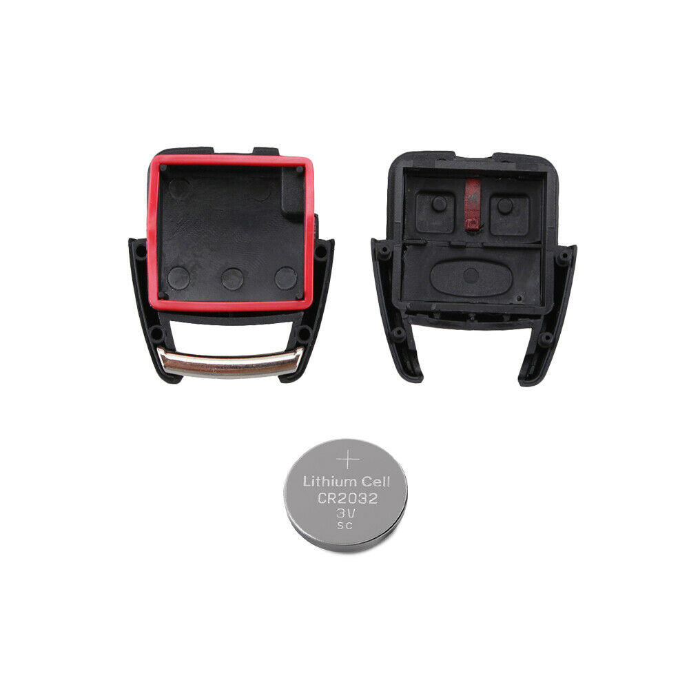 Cover Guscio Scocca e Batteria per Chiave Telecomando 3 Tasti Compatibile con Opel Astra G, Zafira A, Vectra C, Omega B