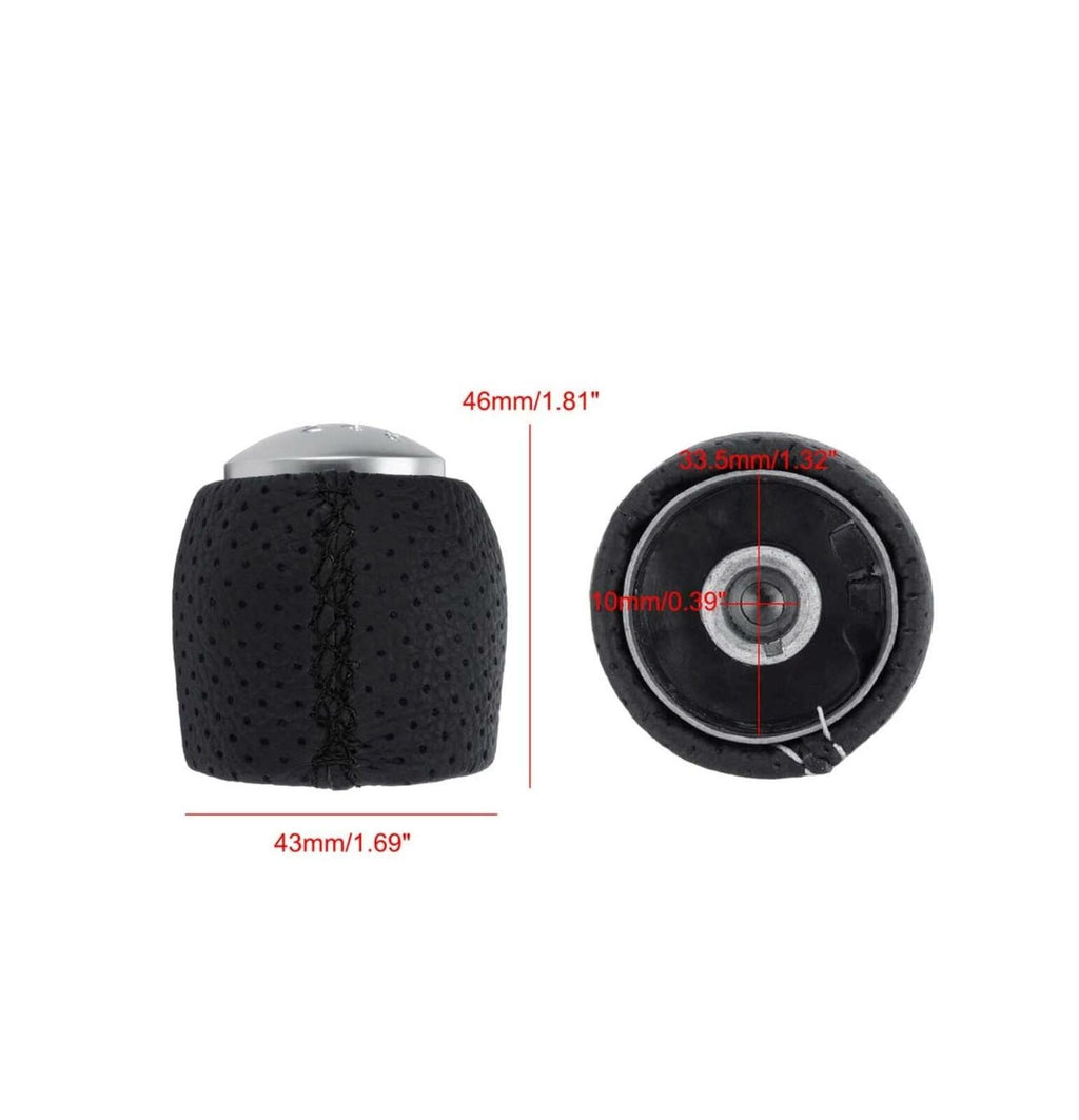 6-SPEED GEAR KNOB COMPATIBLE WITH ALFA 159 SPIDER BRERA WITH BLACK STITCHING