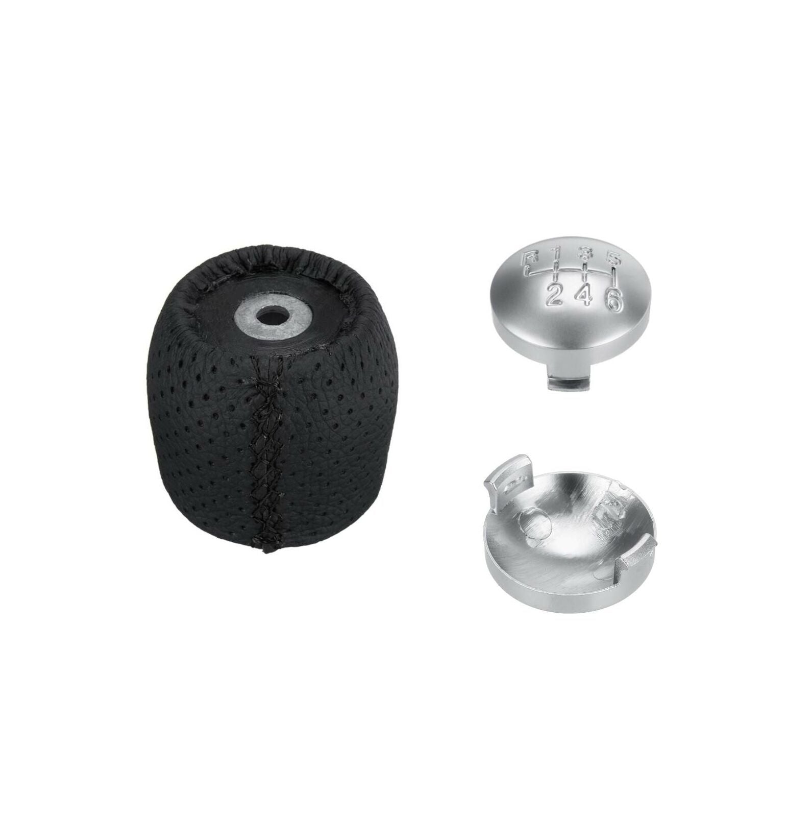 6-SPEED GEAR KNOB COMPATIBLE WITH ALFA 159 SPIDER BRERA WITH BLACK STITCHING