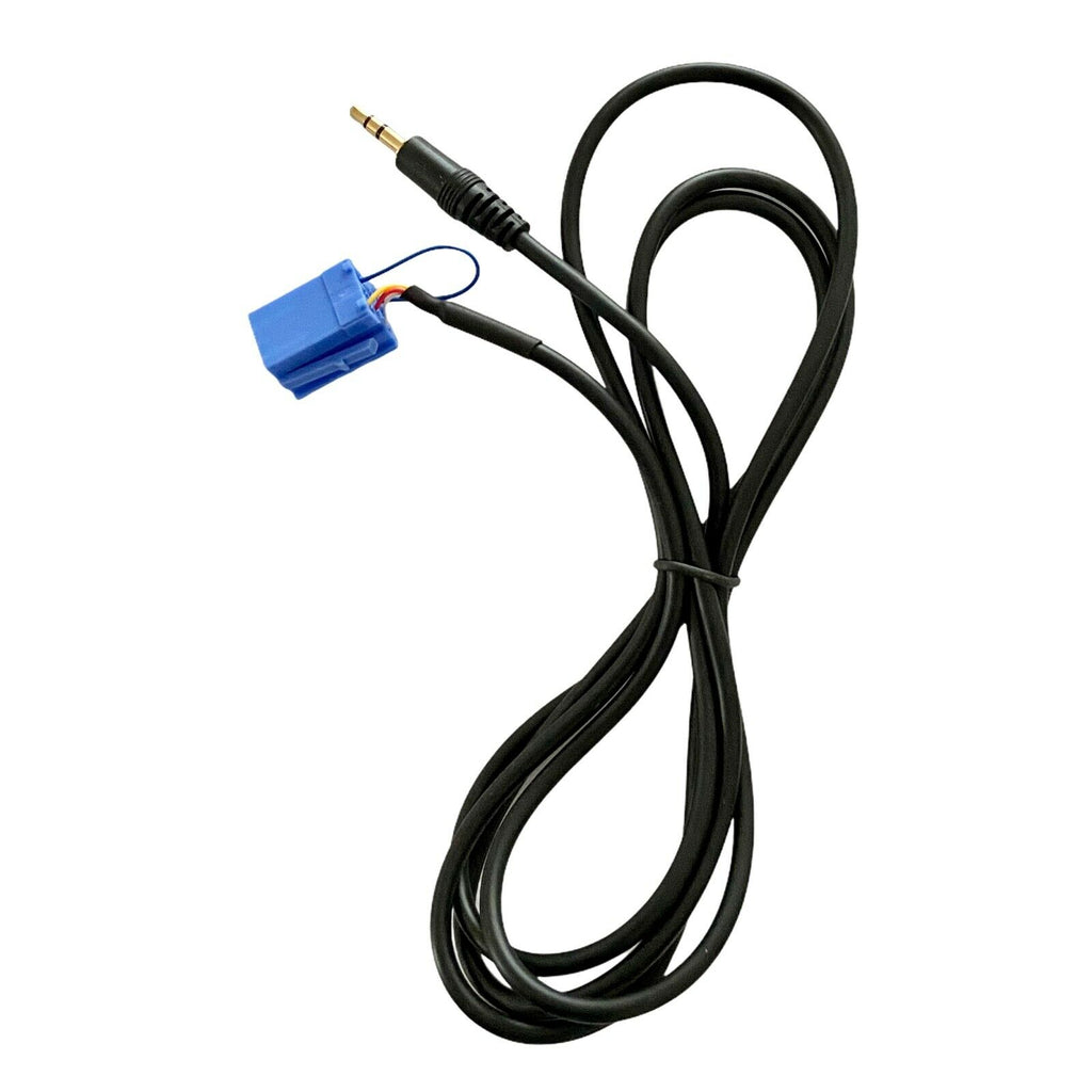 Cavo Aux Con Ponticello Jack Maschio 3,5mm per Autoradio Stereo No Source Available Radio Delphi Bosch Compatibile con Fiat 500 Punto Evo Grande Punto Evo Panda Lancia Y