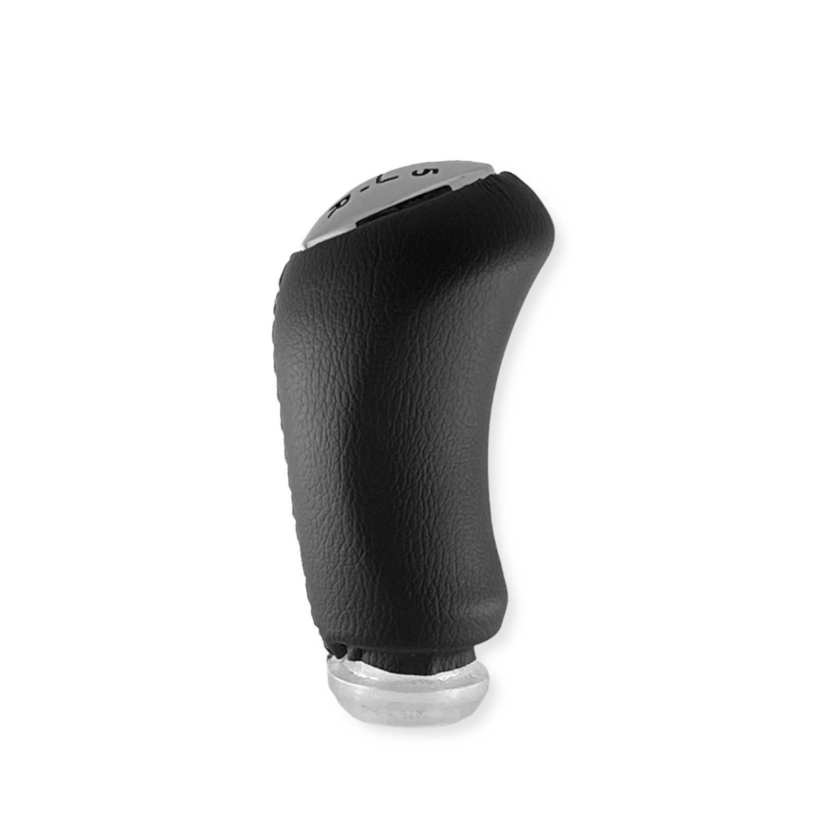 Pomello Leva Cambio Manuale 5 Marce Compatibile con Renault Megane Clio Scenic Cuciture Bianche