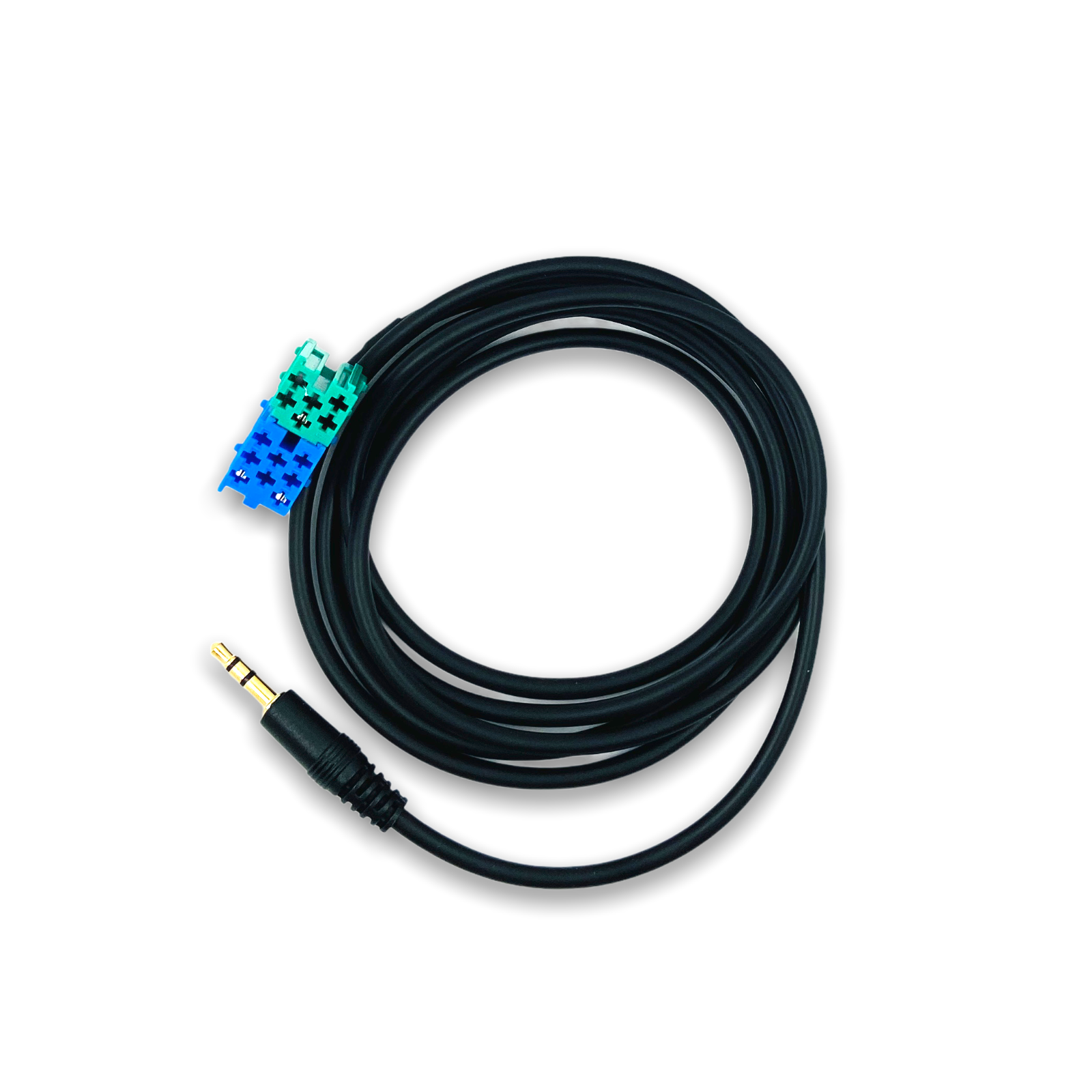 Cavo Funzione Aux con Jack Maschio da 3,5mm Per Autoradio Visteon Compatibile con Fiat Bravo Dal 2007 per Ingresso Smartphone