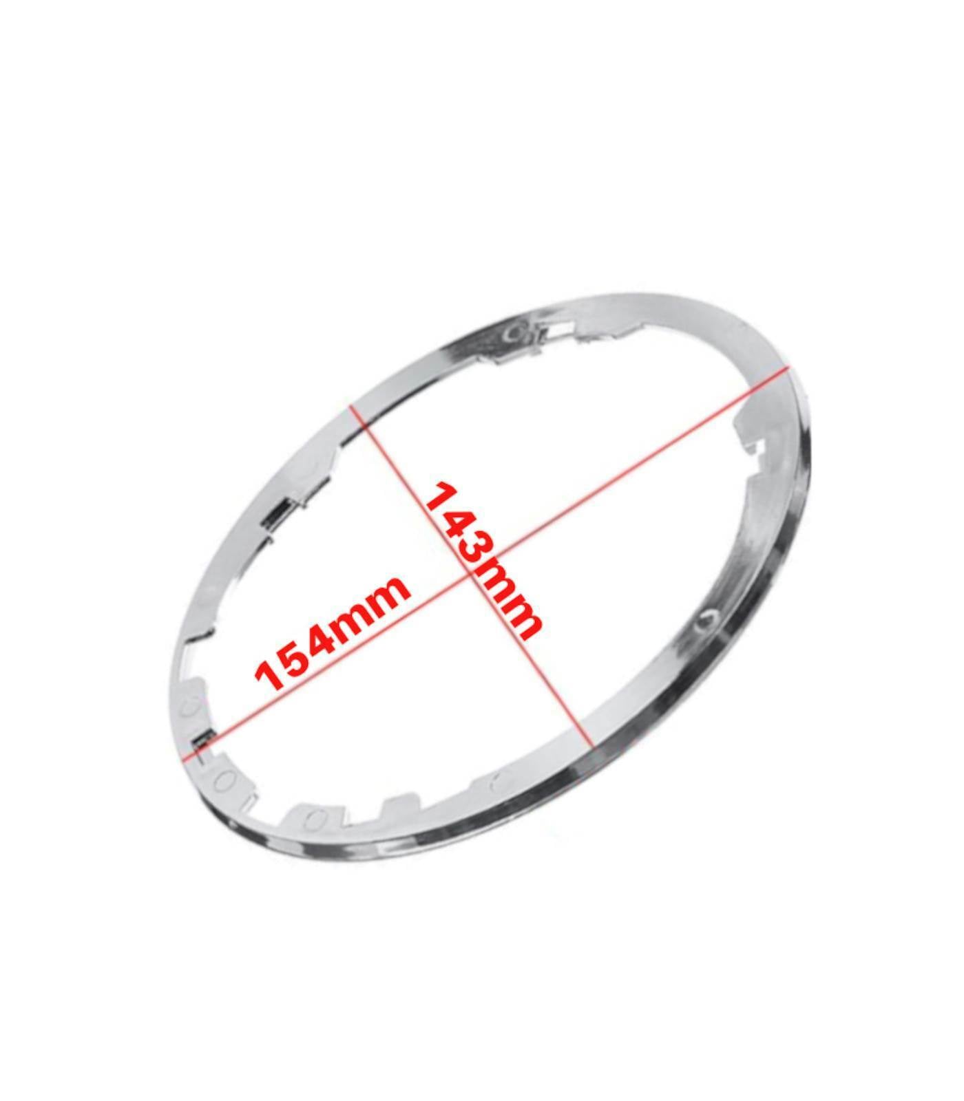 SILVER CHROME FRAME RING FOR GEAR COVER GAITER FIAT 500 COD. 71775051 