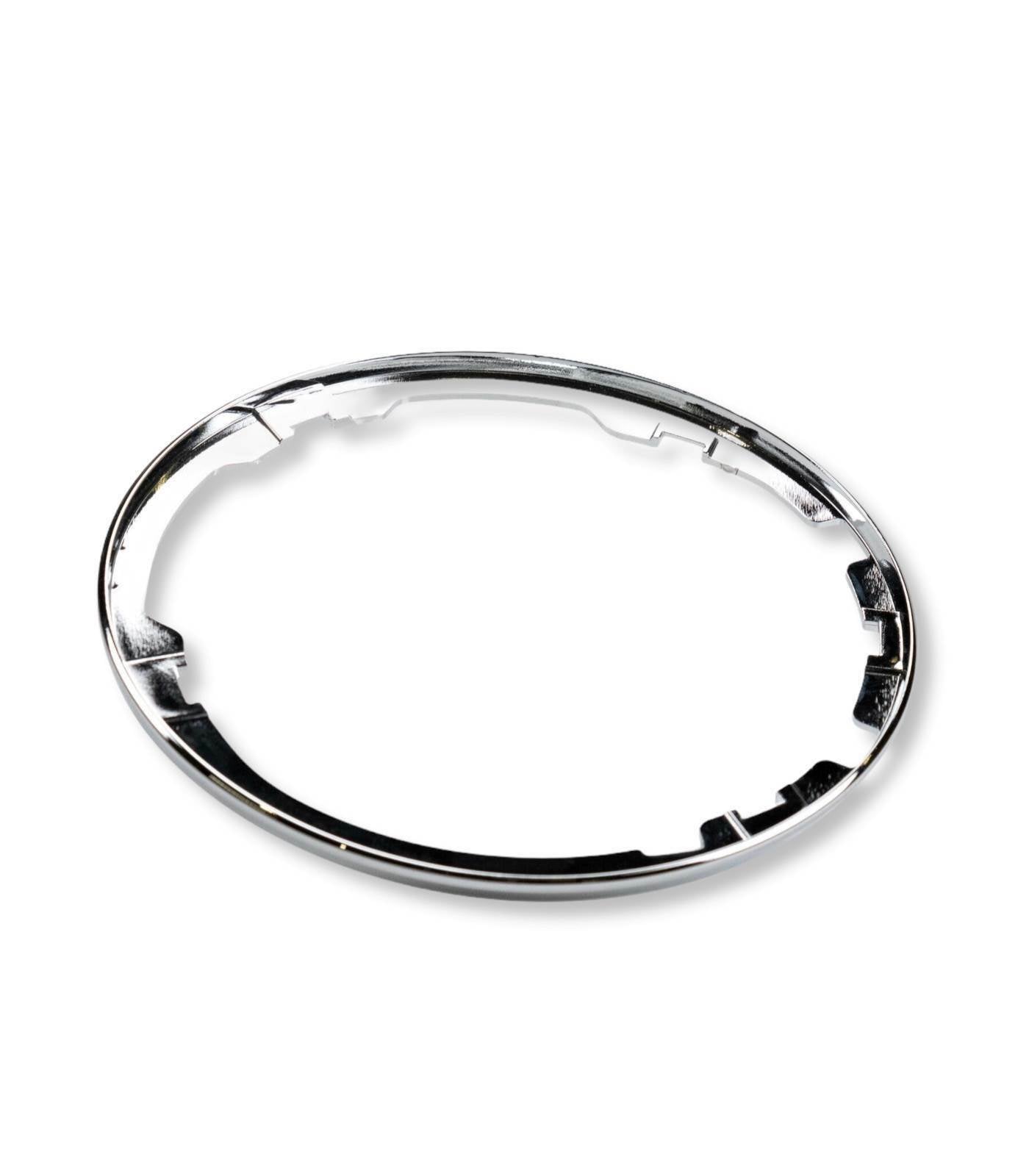 SILVER CHROME FRAME RING FOR GEAR COVER GAITER FIAT 500 COD. 71775051 