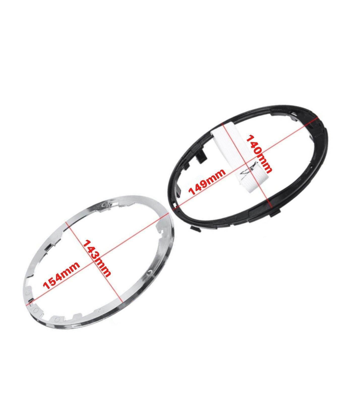 Ghiera di Ritenzione e Cornice Anello Argento Cromato Compatibile con Fiat 500, Fiat 500C dal 2007 in poi per Fissaggio Cuffia Leva del Cambio Auto Compatibile con codice OEM 71775051