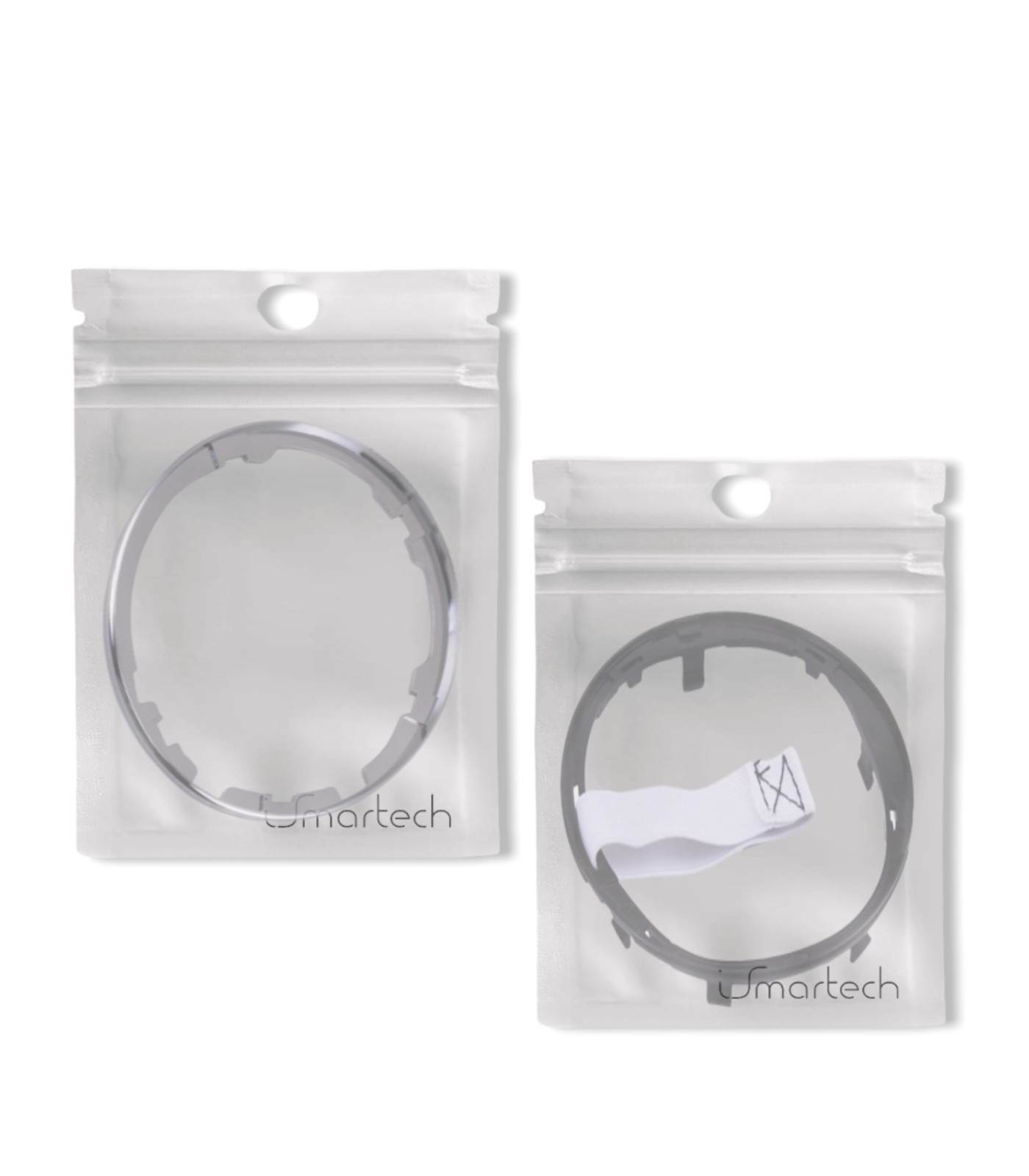 Ghiera di Ritenzione e Cornice Anello Argento Cromato Compatibile con Fiat 500, Fiat 500C dal 2007 in poi per Fissaggio Cuffia Leva del Cambio Auto Compatibile con codice OEM 71775051