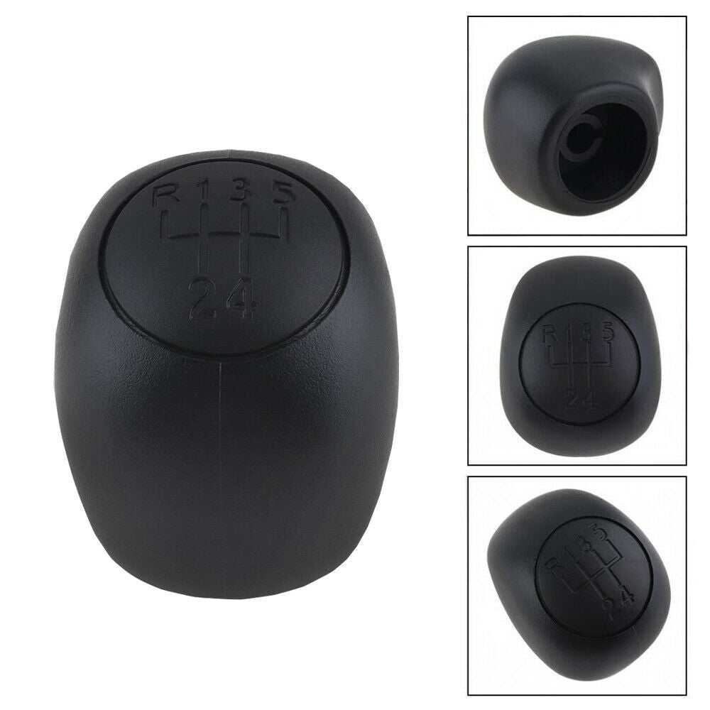 5 SPEED MANUAL GEAR KNOB REPLACEMENT FOR FIAT CITROEN PEUGEOT CARS BLACK