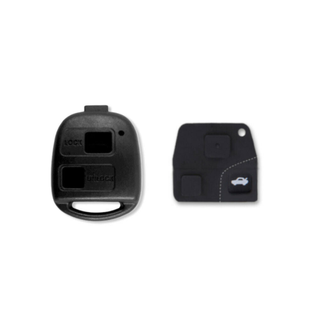 Scocca Guscio Cover Per Chiave Telecomando 2 tasti Compatibile Per Toyota Corolla Rav4 Celica, Completo di Pulsanti In Gomma e Vite