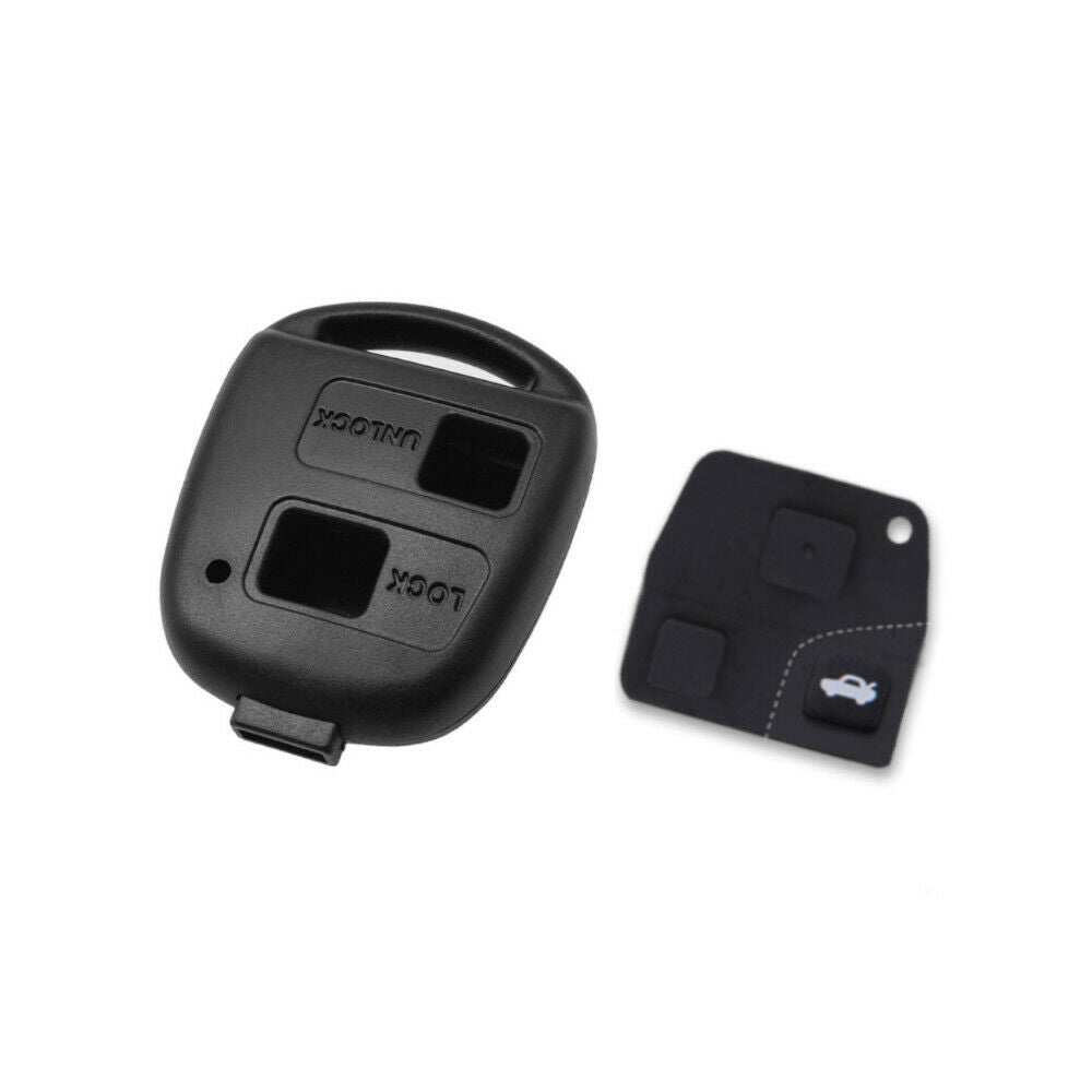 Scocca Guscio Cover Per Chiave Telecomando 2 tasti Compatibile Per Toyota Corolla Rav4 Celica, Completo di Pulsanti In Gomma e Vite