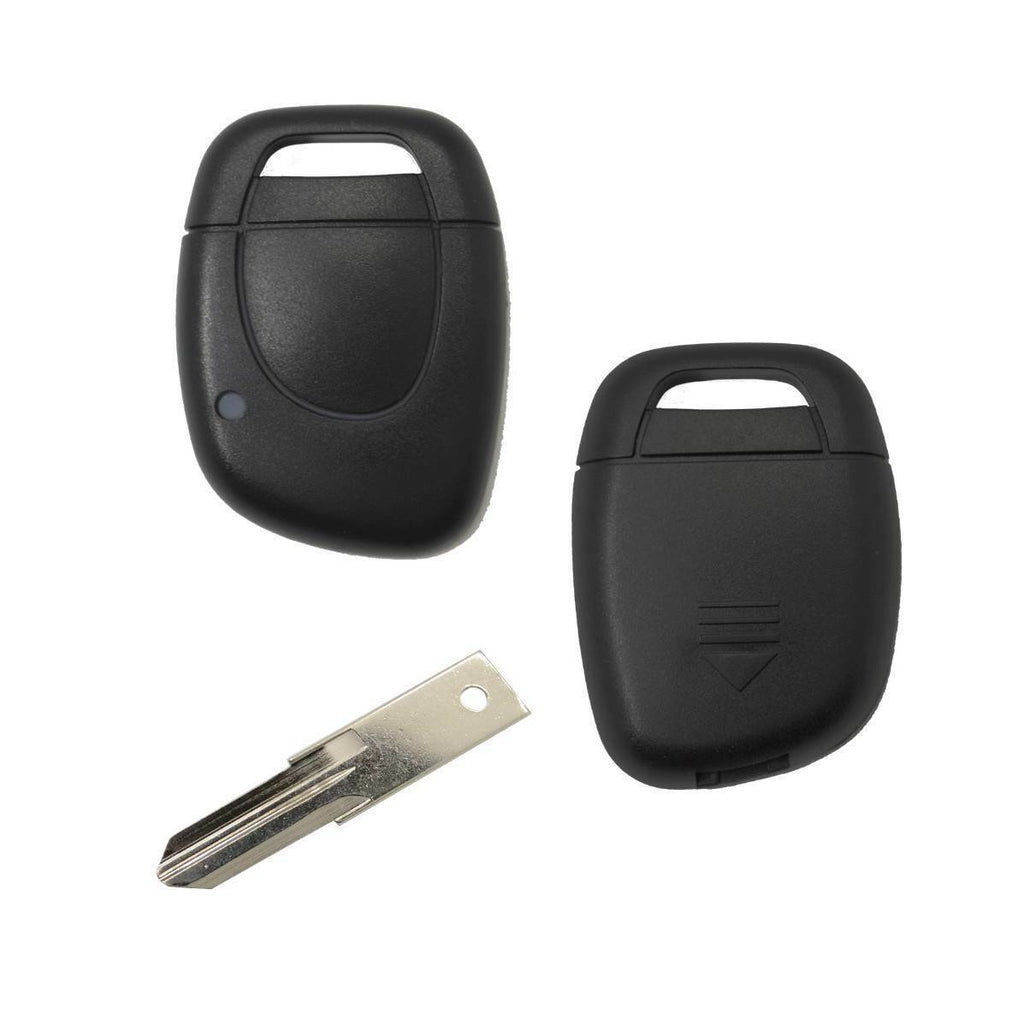 Guscio e Lama per Chiave Telecomando 1 Tasto Compatibile con Renault Clio Megane Kangoo Espace Safrane
