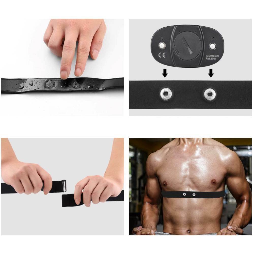 REPLACEMENT STRAP HEART RATE ADJUSTABLE ELASTIC BAND FOR GARMIN POLAR WAHOO