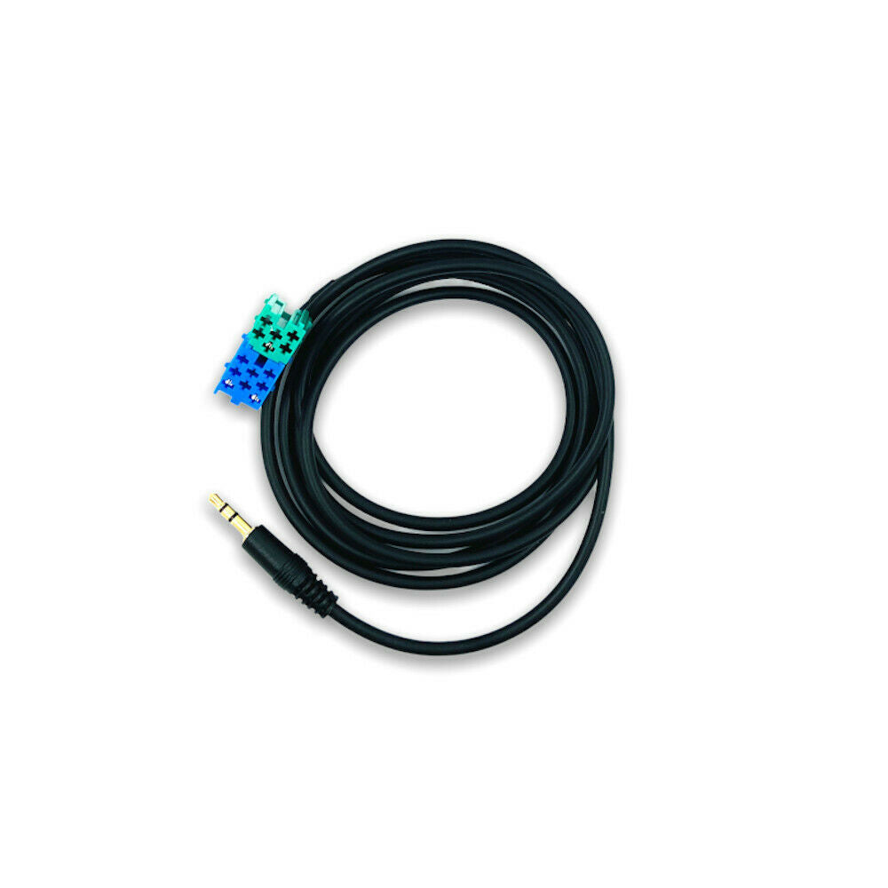Cavo Funzione Aux con Jack Maschio da 3,5mm Per Autoradio Visteon Compatibile con Fiat Bravo Dal 2007 per Ingresso Smartphone