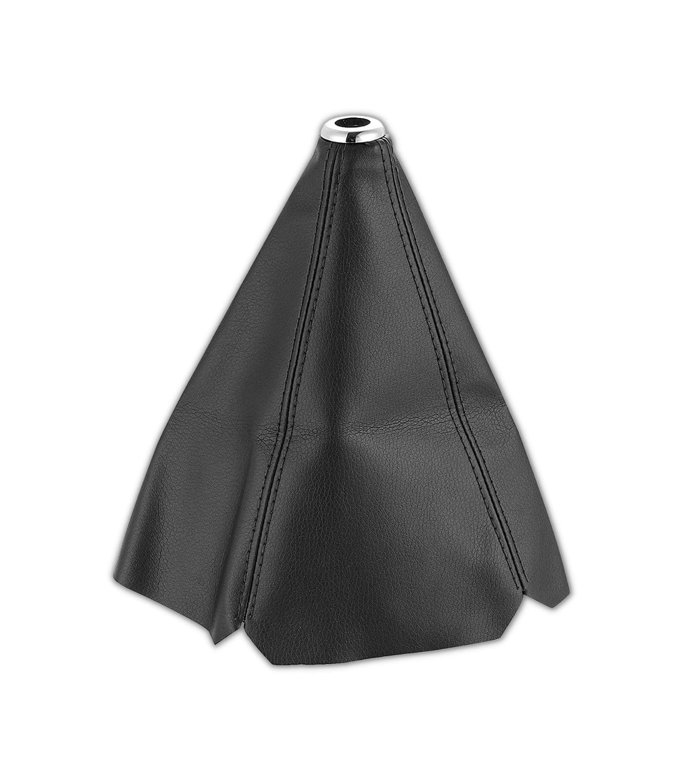 Cuffia Leva Cambio Universale in Similpelle Colore Nero e con Cuciture Nere Ricambio Universale Compatibile per Auto