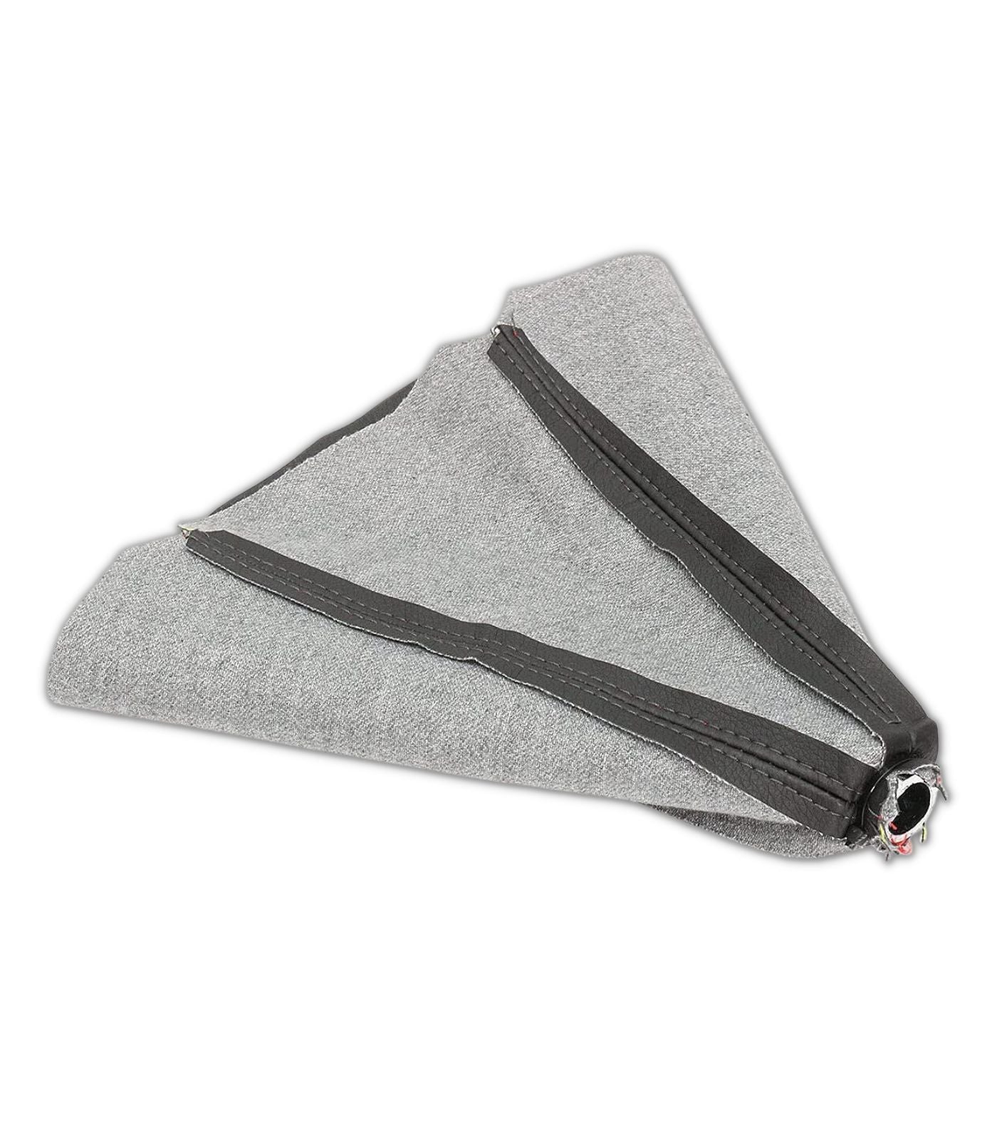 Cuffia Leva Cambio Universale in Similpelle Colore Nero e con Cuciture Nere Ricambio Universale Compatibile per Auto