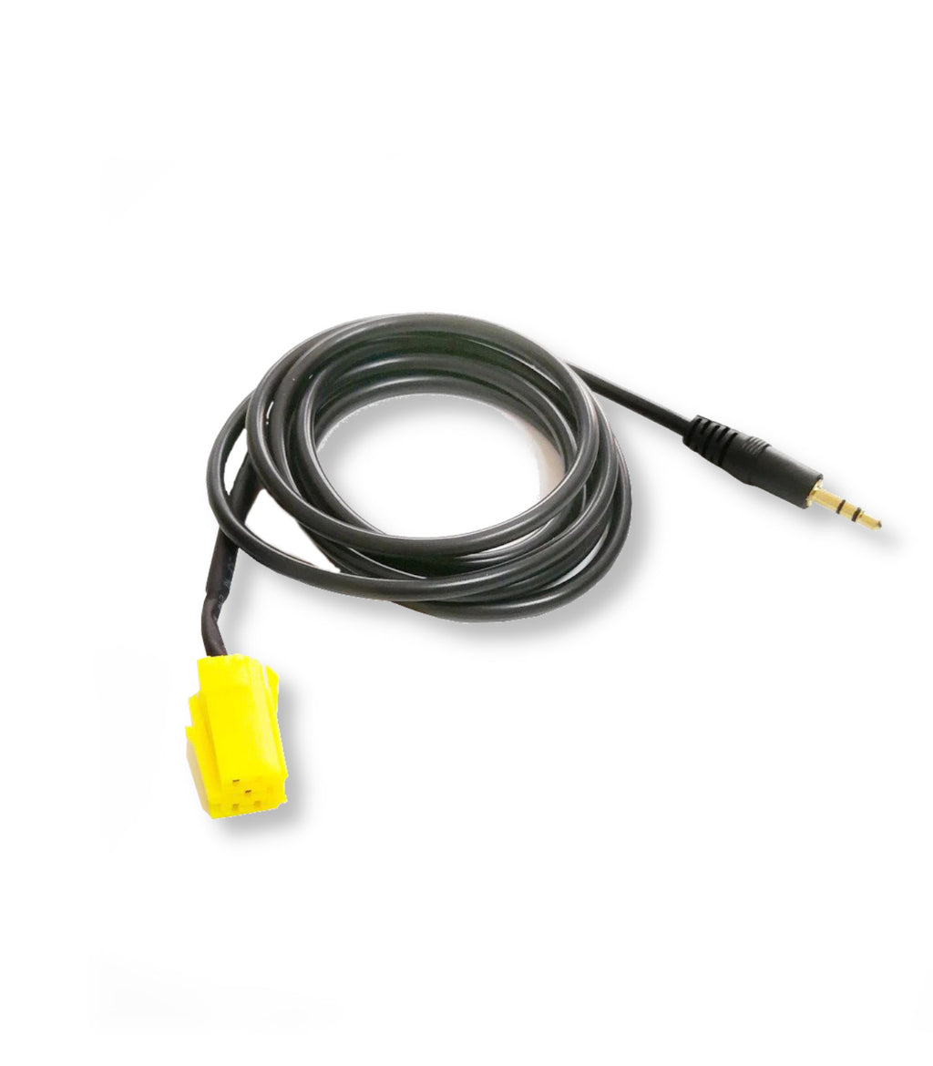 Cavo Aux Compatibile con Radio Blaupunkt, Compatibile con Fiat Grande Punto, 500, Lancia Ypsilon con Jack Maschio da 3,5mm
