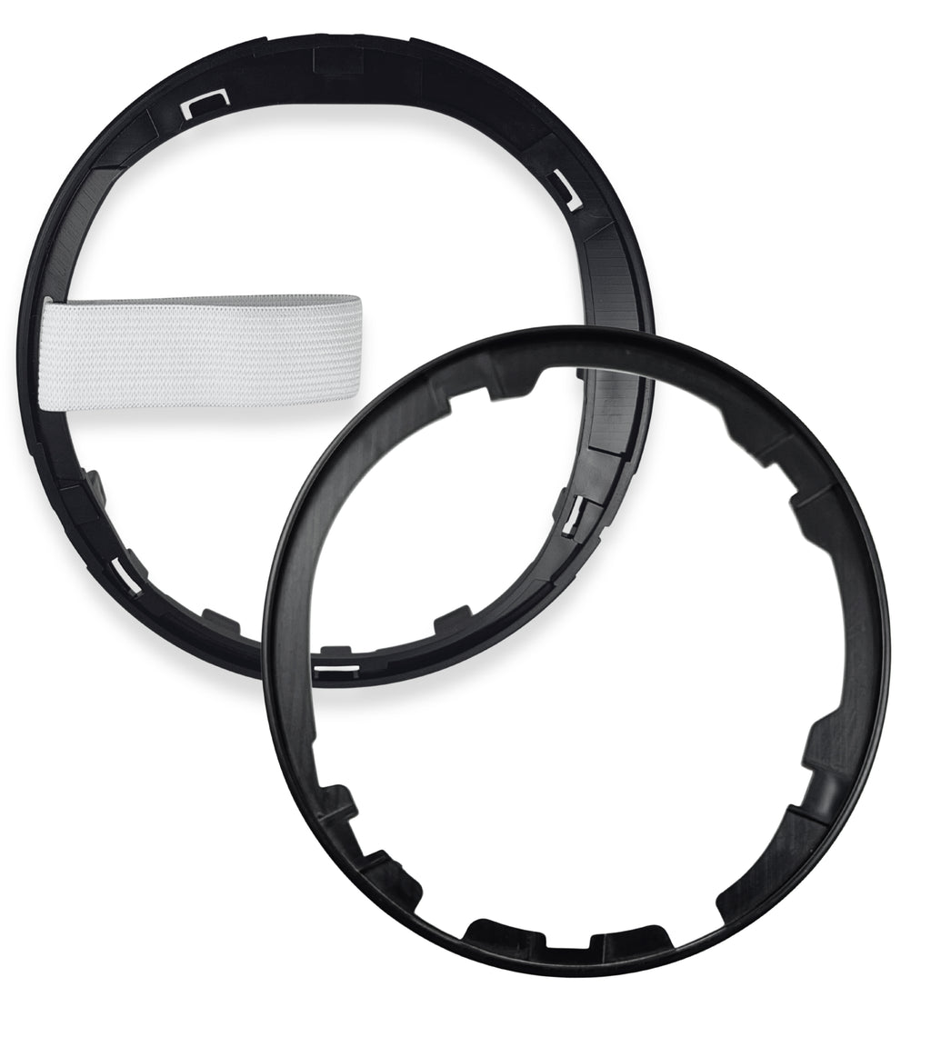 Kit Cornice Leva Cambio Nero Lucido e Ghiera di ritenzione Compatibile con Fiat 500 312, 500C dal 2007, per OEM 50295851, 50295325, 55344016, 50293173