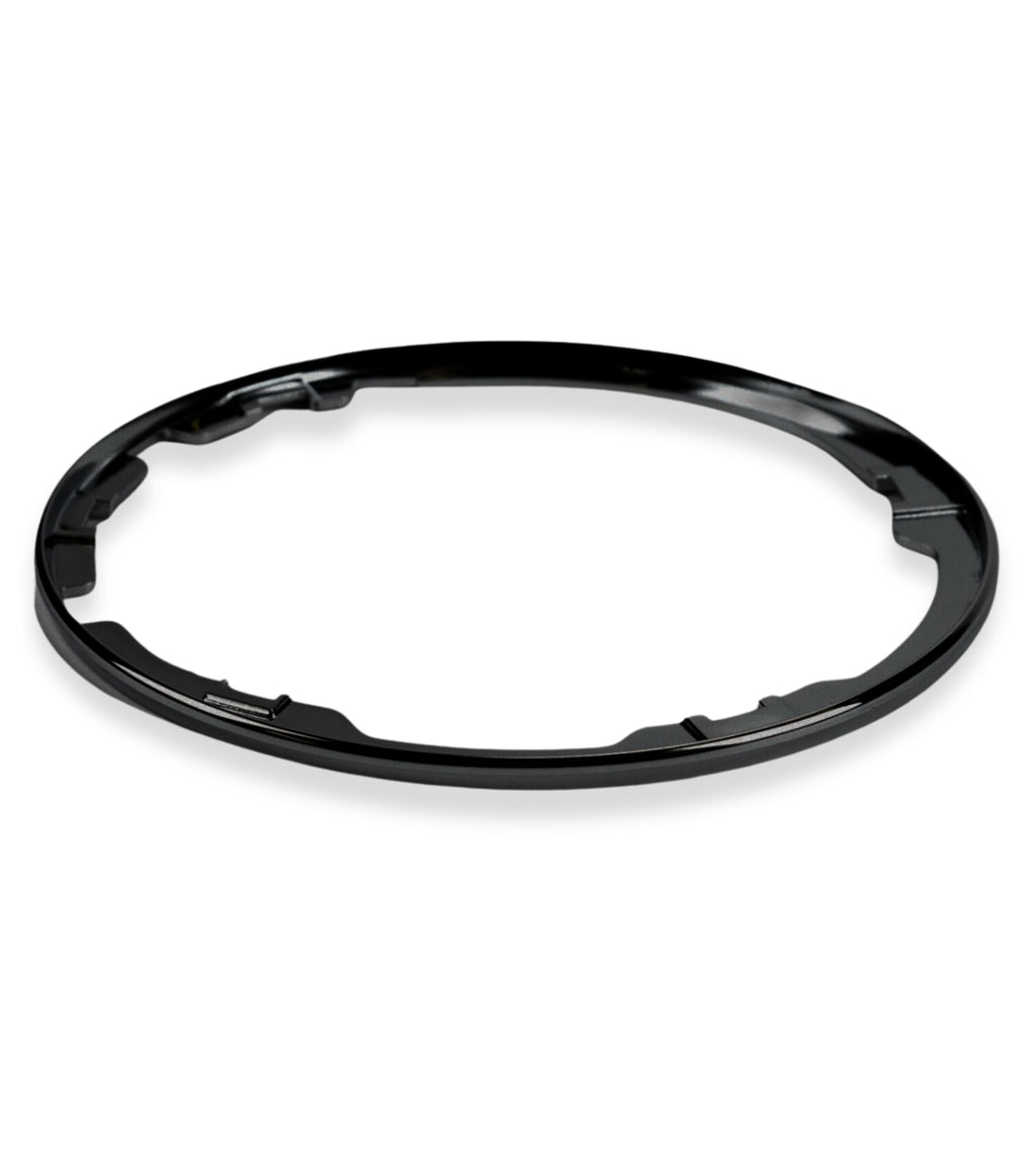 Cornice Esterna per Cuffia Leva Cambio Nero Lucido Cromato Compatibile con Fiat 500 500C 312 dal 2007, Telaio Fissaggio Cuffia, Verifica Codici OEM