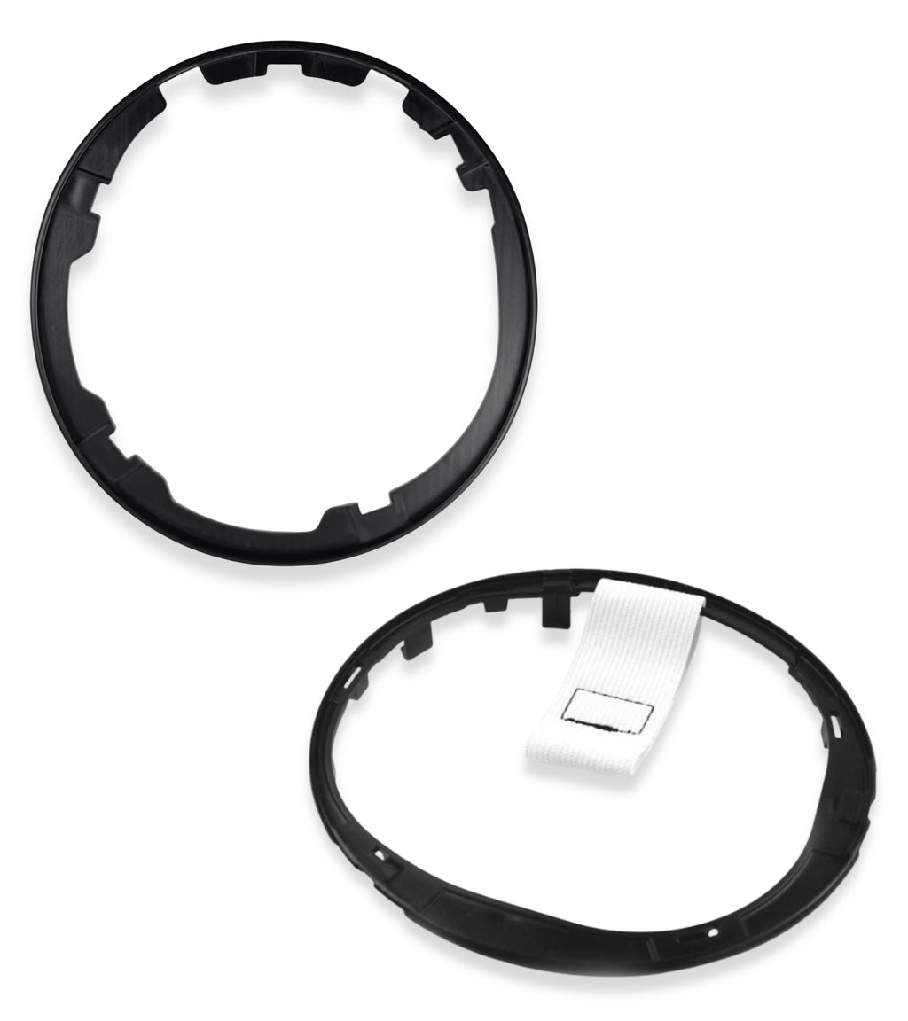 Kit Cornice Leva Cambio Nero Lucido e Ghiera di ritenzione Compatibile con Fiat 500 312, 500C dal 2007, per OEM 50295851, 50295325, 55344016, 50293173