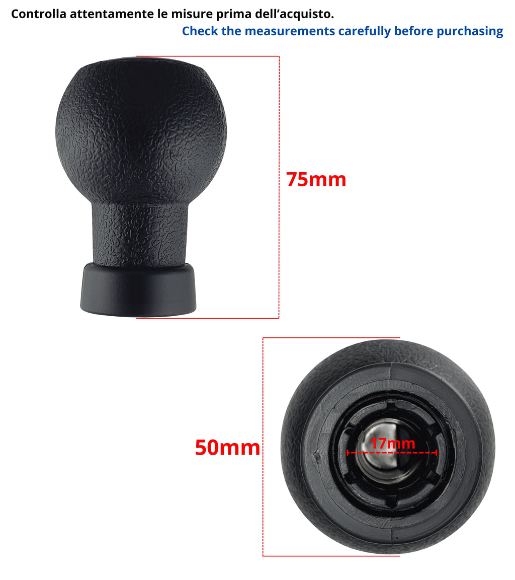 Pomello 5 Marce Compatibile con Suzuki Swift 2005-2010, Suzuki SX4 2007-2013, Suzuki ALTO 2009-2014, per Leva Cambio D, con Placca Lucida