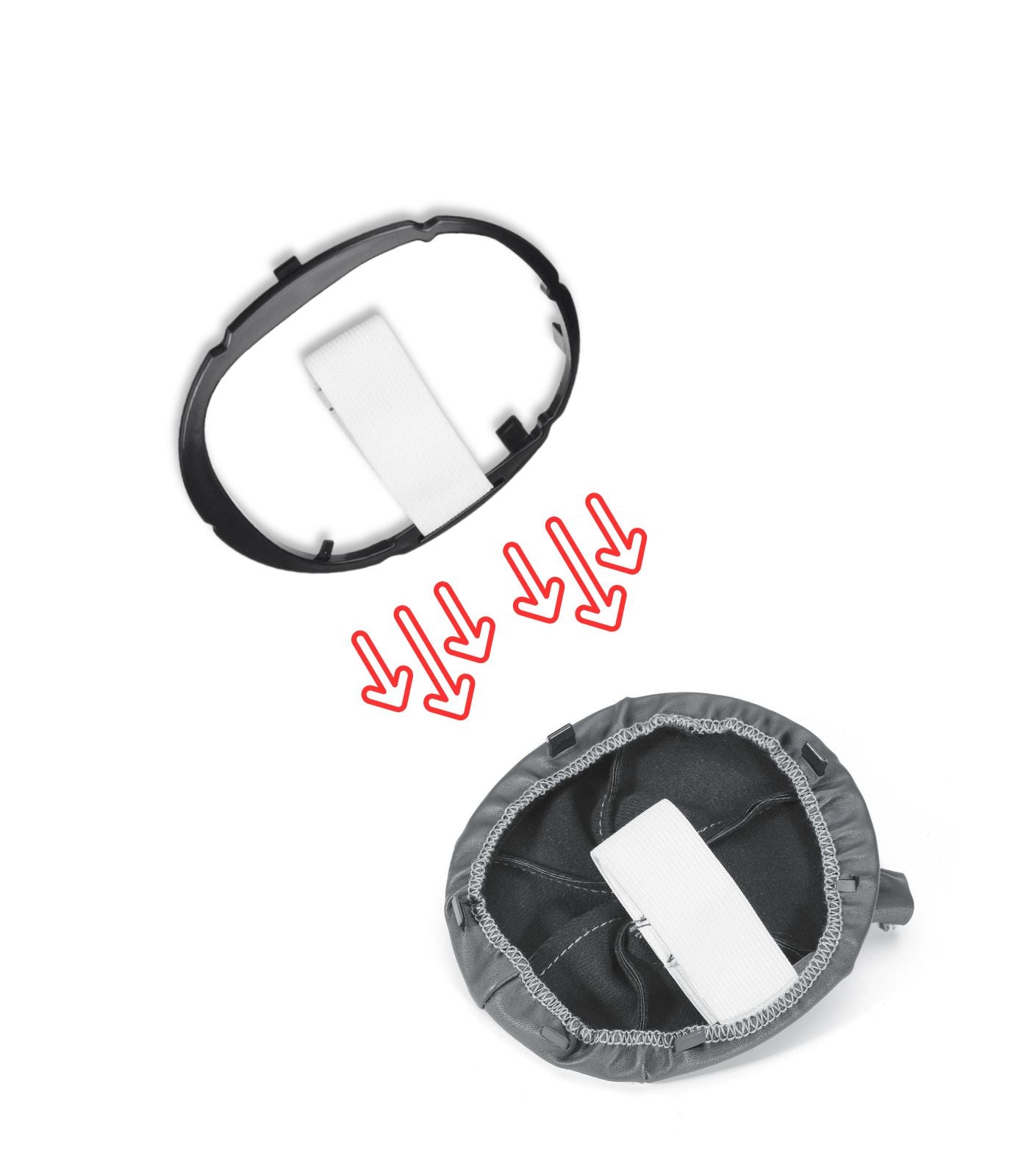 Ring Frame Base For Gear Lever Headphone In Abs Plastic For Car Gearbox Cod. 71775051 Quality Product Compatible With The Original