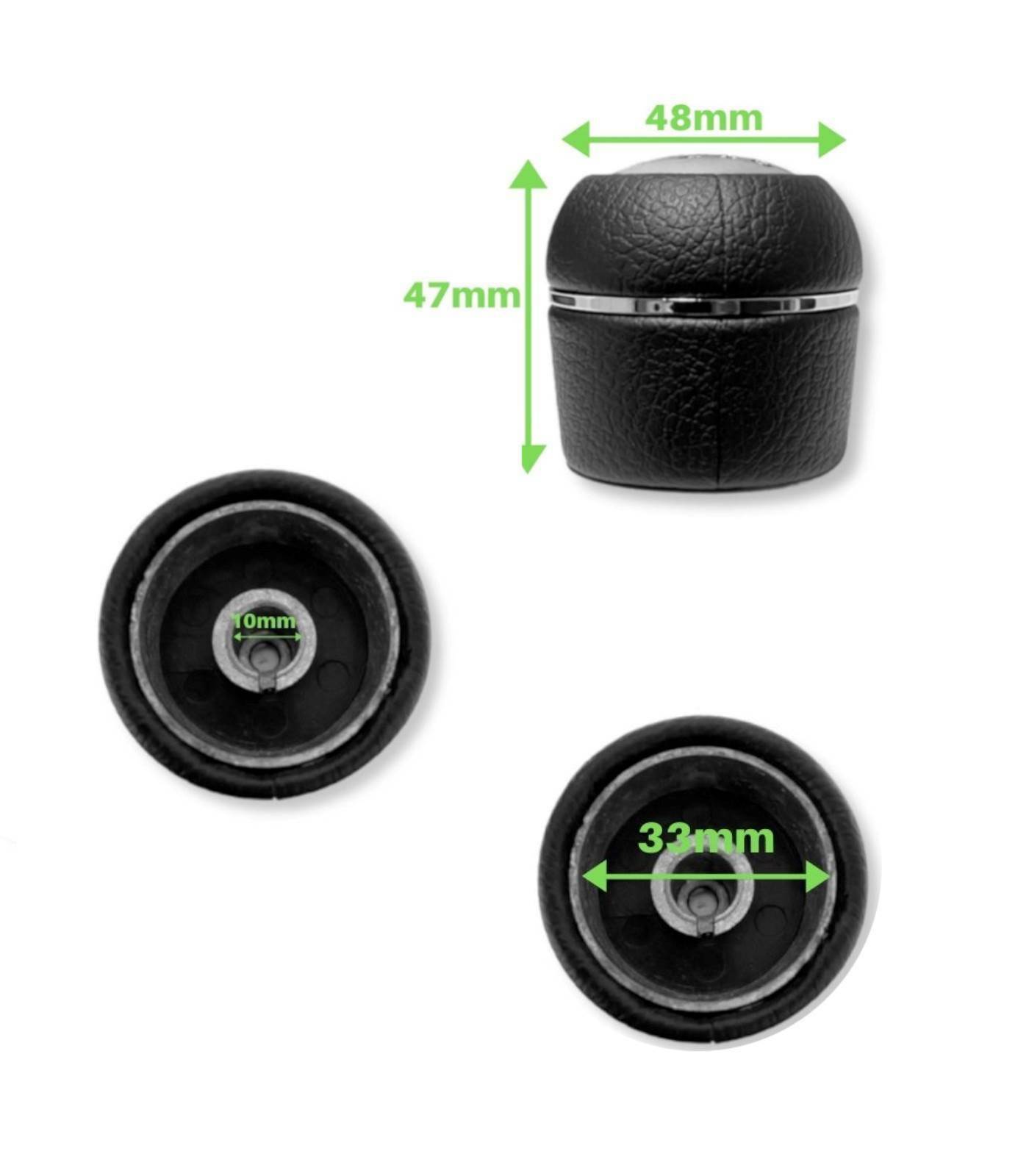 6 SPEED GEAR KNOB COMPATIBLE WITH ALFA ROMEO 159 SPORTWAGON BRERA BLACK