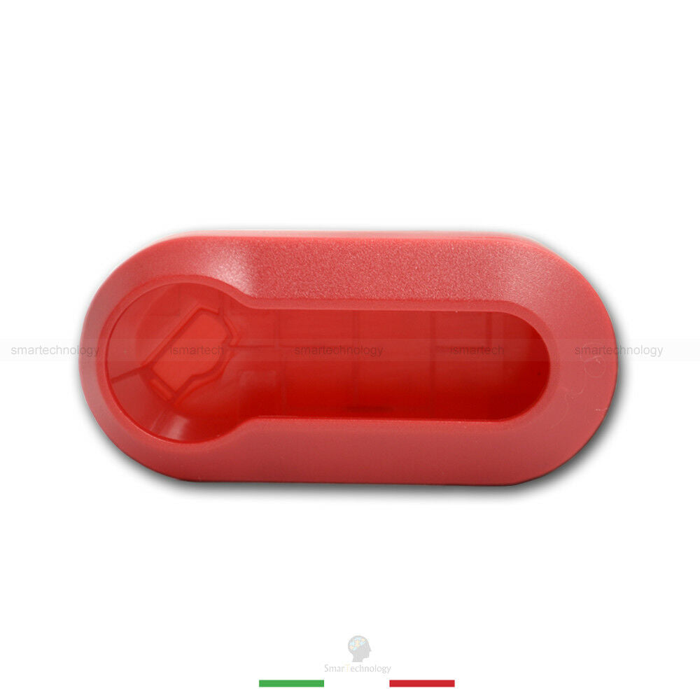 SHELL COVER VARIOUS COLORS ABS MATERIAL FOR 3 BUTTON CAR KEY SHELL FIAT 500 500L PUNTO EVO LANCIA Y MUSA DELTA (Red)