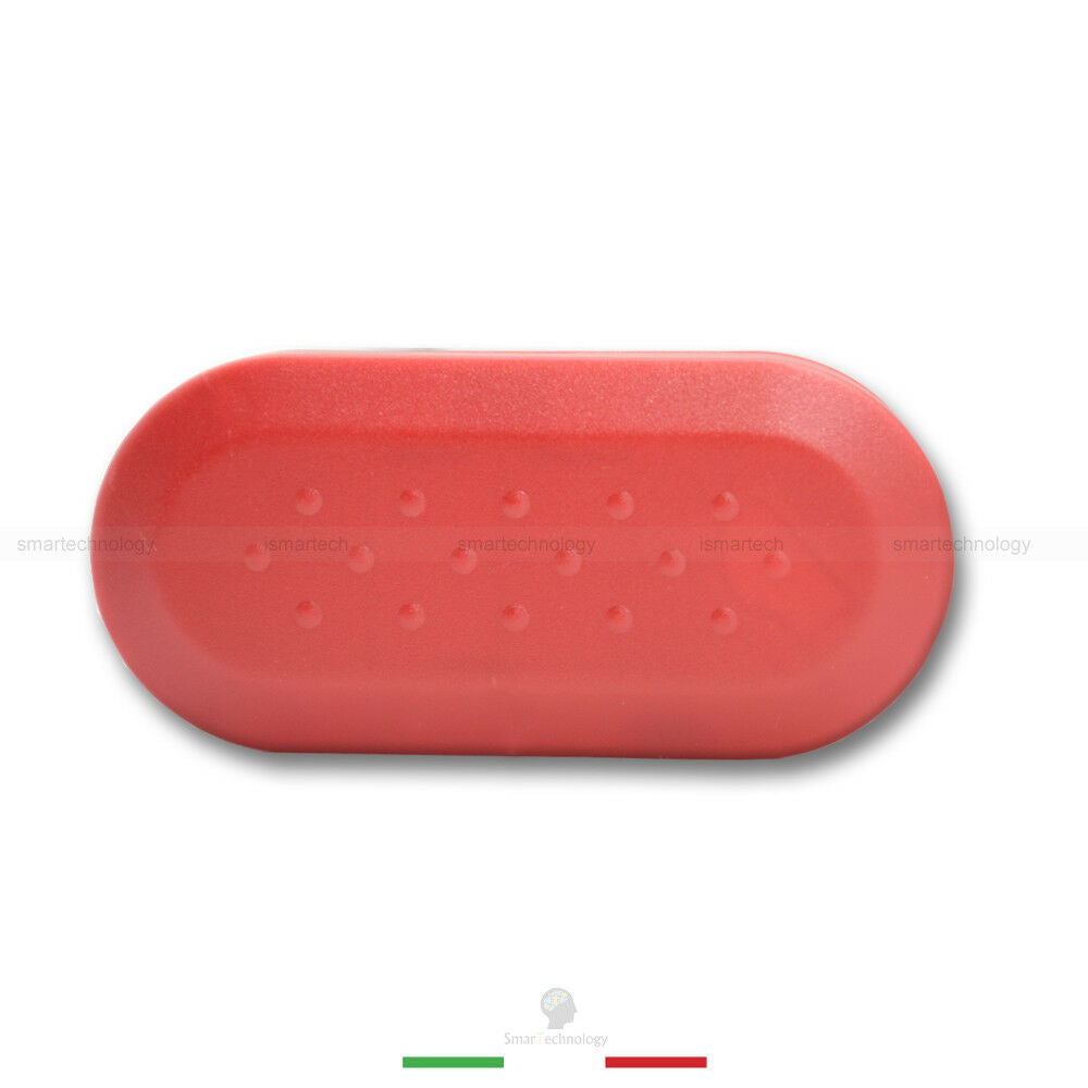 SHELL COVER VARIOUS COLORS ABS MATERIAL FOR 3 BUTTON CAR KEY SHELL FIAT 500 500L PUNTO EVO LANCIA Y MUSA DELTA (Red)