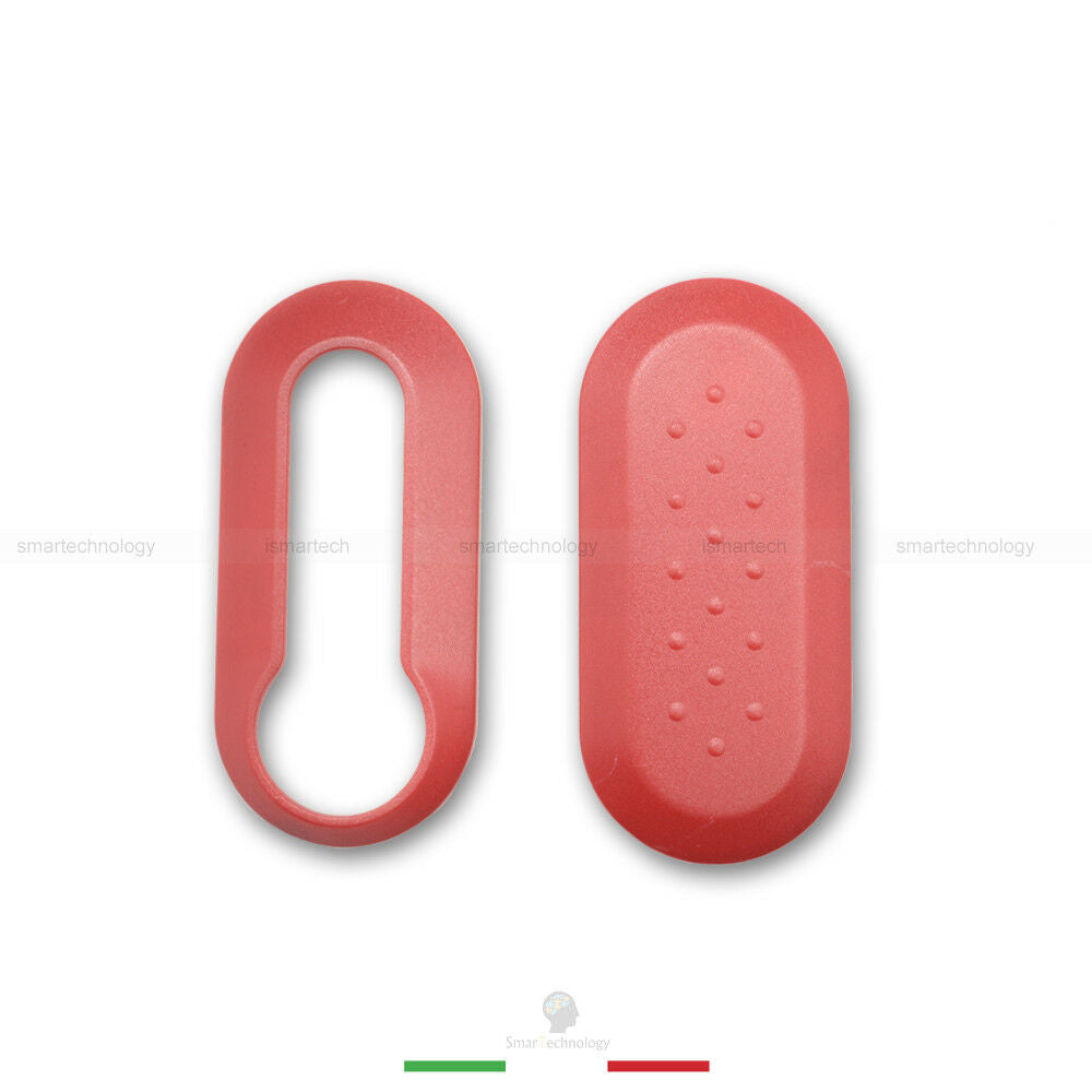 SHELL COVER VARIOUS COLORS ABS MATERIAL FOR 3 BUTTON CAR KEY SHELL FIAT 500 500L PUNTO EVO LANCIA Y MUSA DELTA (Red)
