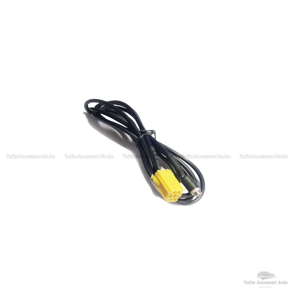 Kit Cavo Aux Jack Femmina per Fiat Grande Punto Evo Croma 500 Lancia Musa Y Alfa Autoradio Blaupunkt + Cavo Nylon Besync Grigio (gray)