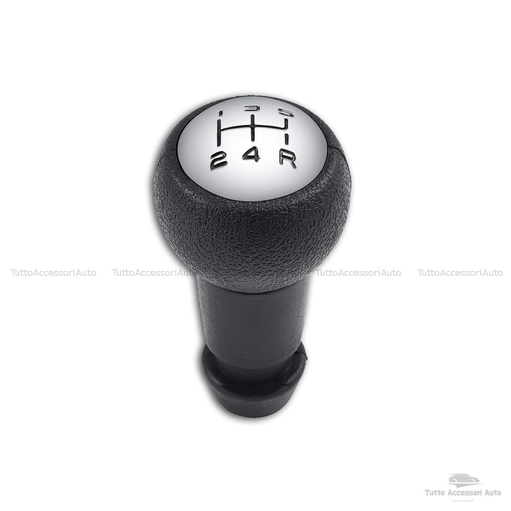 Manual Car Gear Knob 5 Speed ​​and Reverse Black for Cars Vehicles Satin Finish Diameter 5 Cm