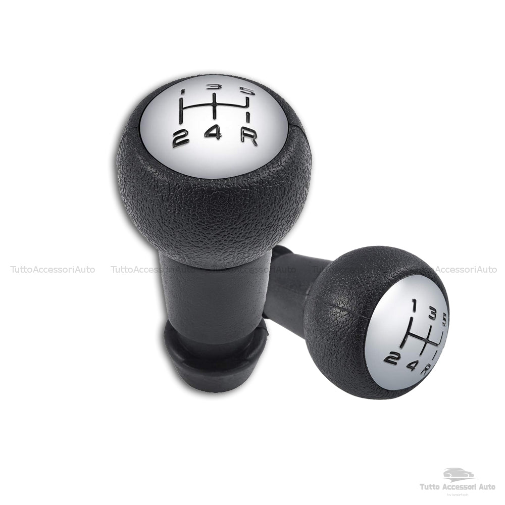 Manual Car Gear Knob 5 Speed ​​and Reverse Black for Cars Vehicles Satin Finish Diameter 5 Cm