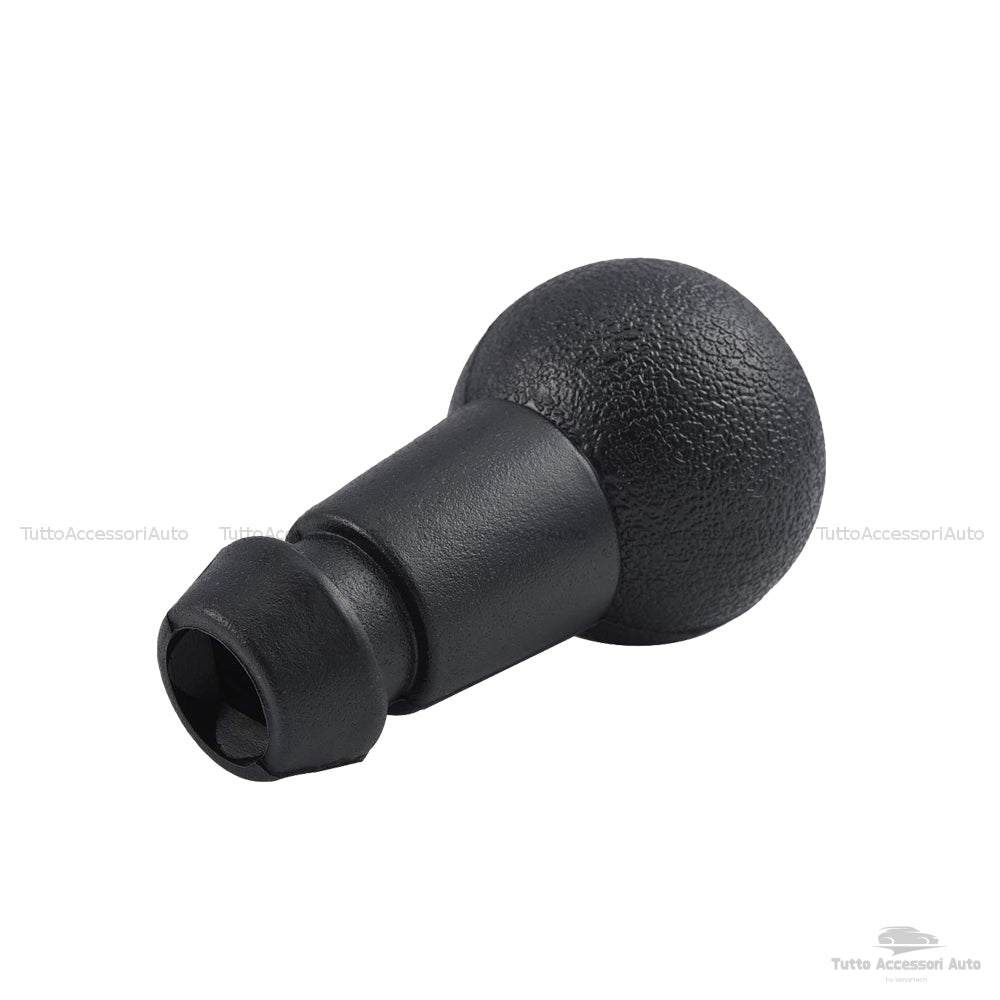 Manual Car Gear Knob 5 Speed ​​and Reverse Black for Cars Vehicles Satin Finish Diameter 5 Cm