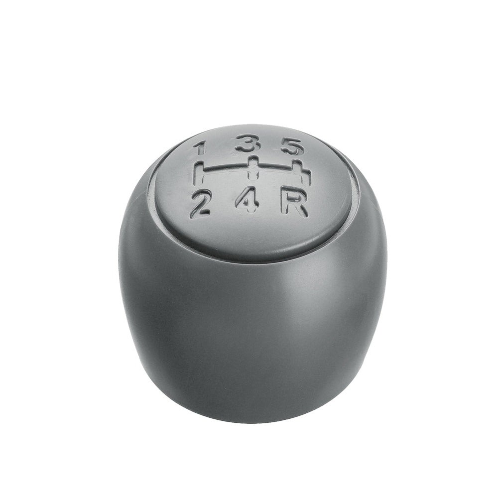 Pomello Leva Cambio 5 Marce Per Auto Fiat 500 500C Panda 2003 2012 (Grigio)
