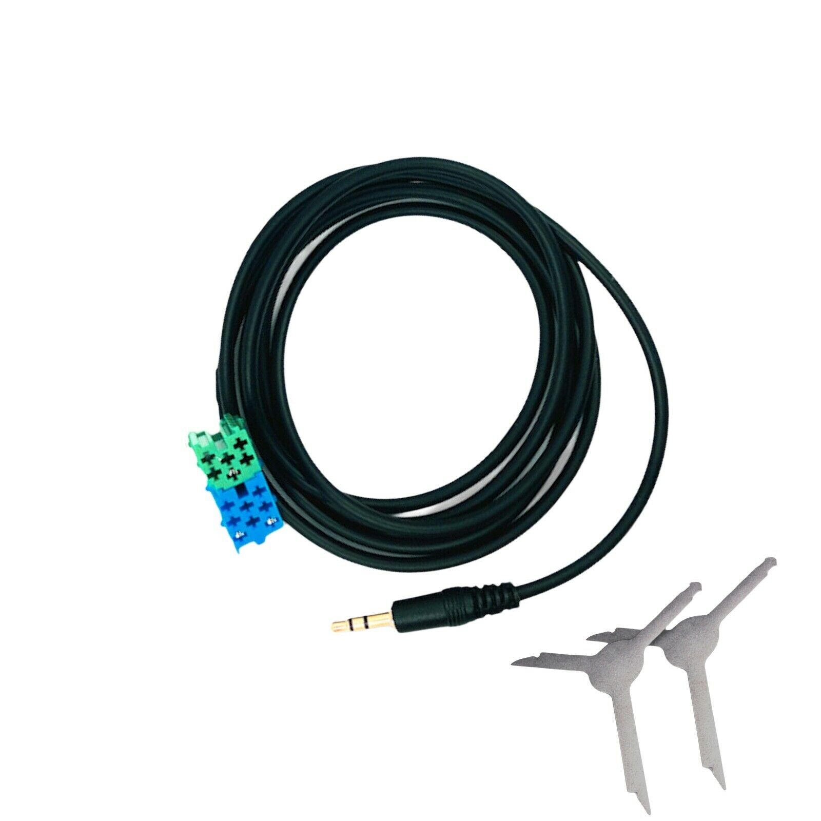 AUX JACK MALE CABLE FOR FIAT BRAVO + AUDIO INPUT EXTRACTION KIT 150CM