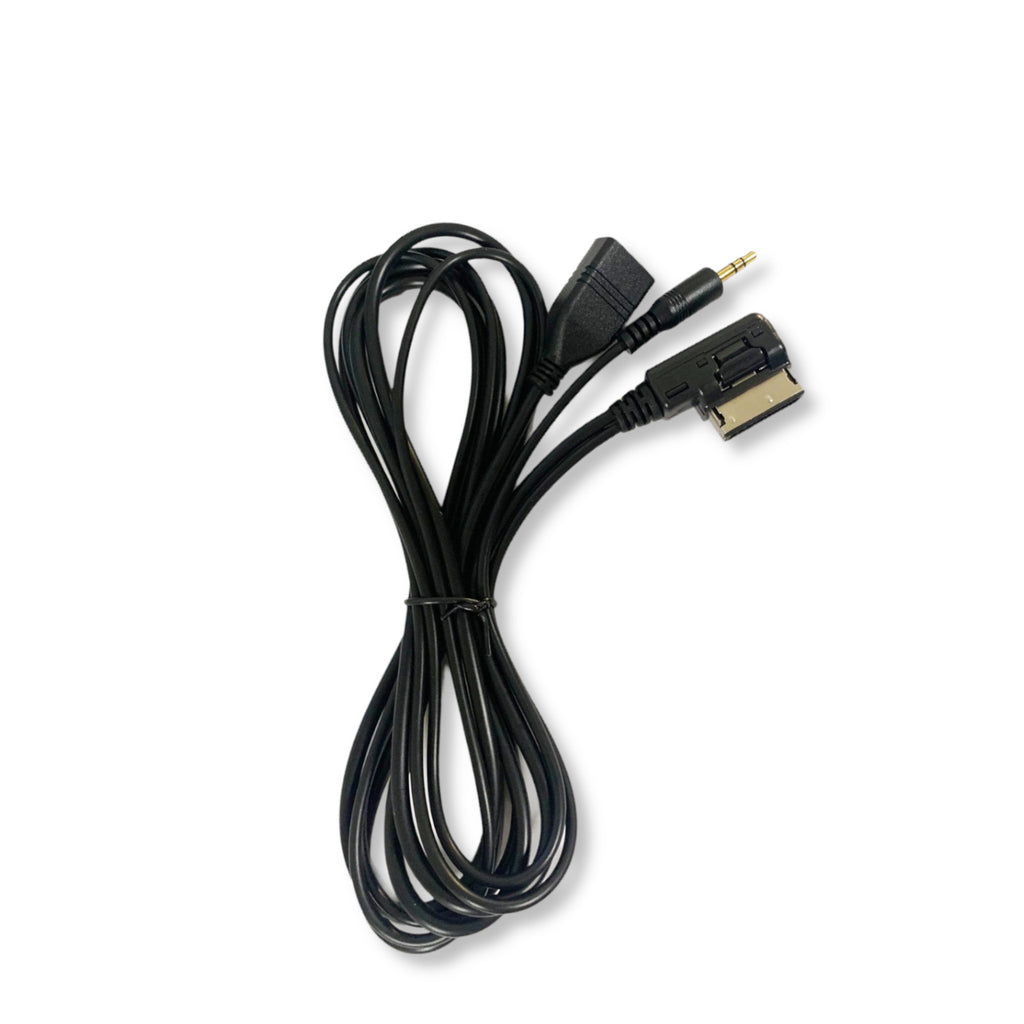USB AUX CABLE AMI MMI AUDIO AUX COMPATIBLE WITH AUDI A3 A4 A5 VW GOLF PASSAT TOUAREG