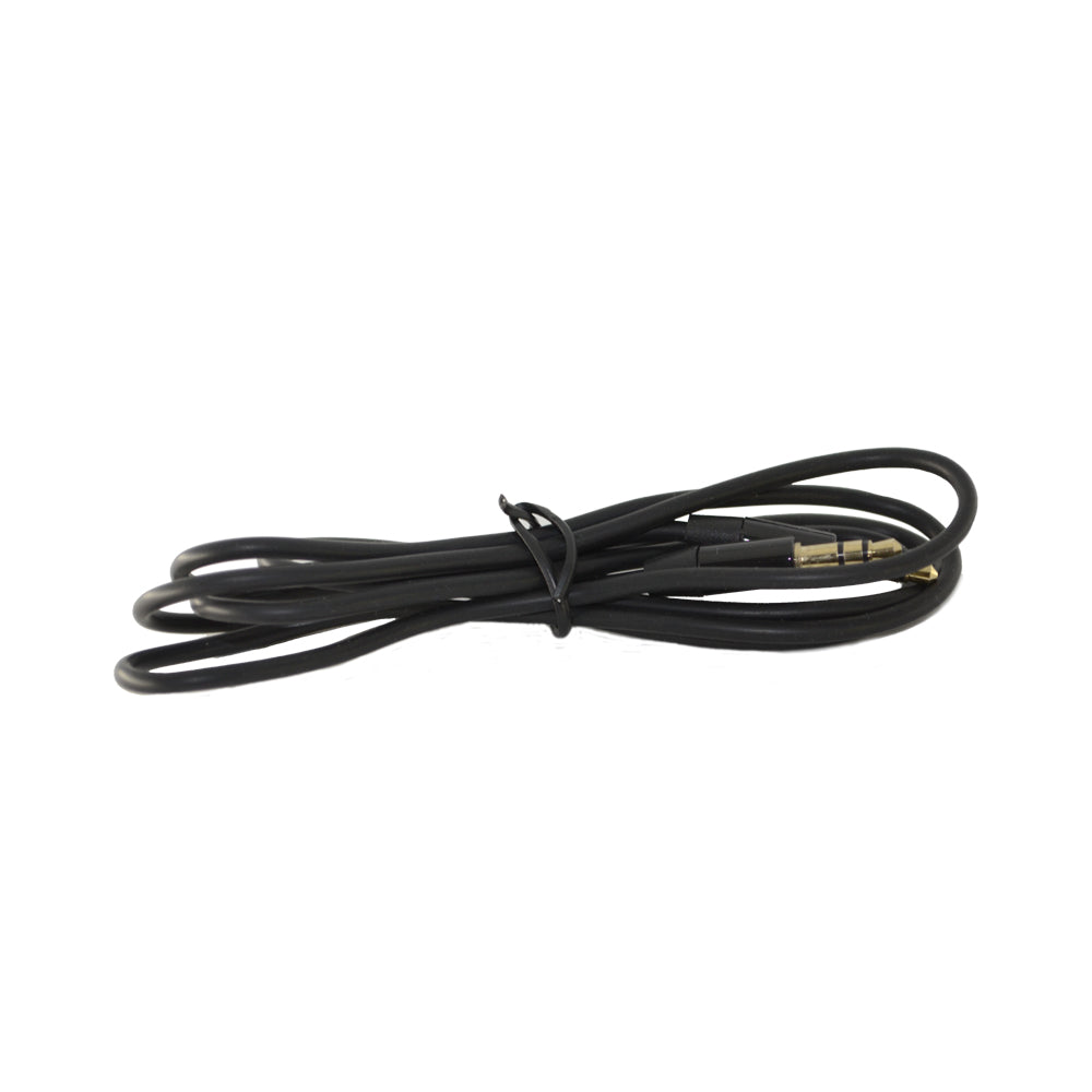Aux Audio Cable Double Jack Male 3.5mm Rubber Coating Gold-Plated Aluminum Connectors For Smartphone Mp3 Tablet PC Audio Headphones Car Radio TV (Black)